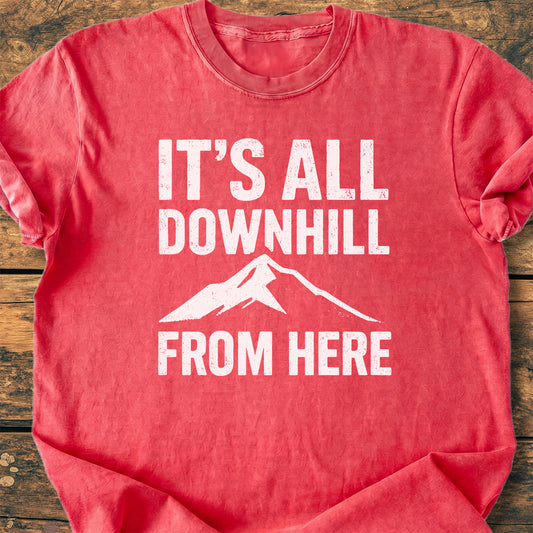 It's All Downhill - Premium Vintage Tee