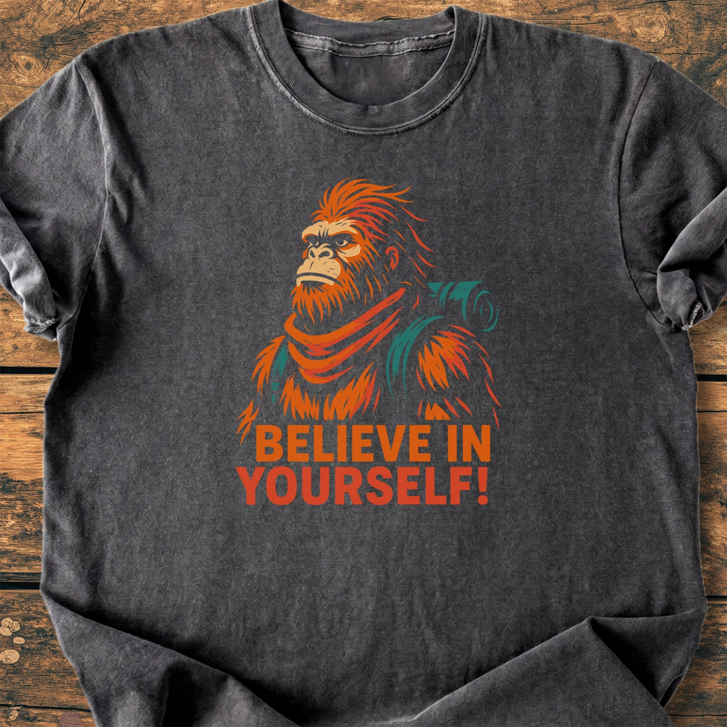Believe In Yourself Bigfoot - Premium Vintage Tee