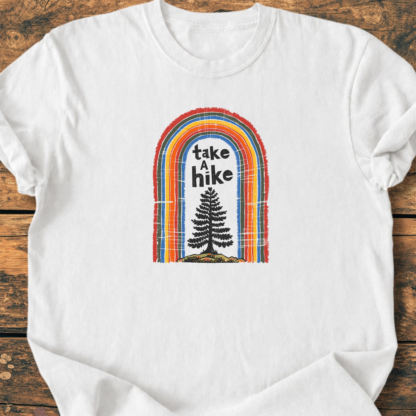 Take A Hike Rainbow - Premium Vintage Tee