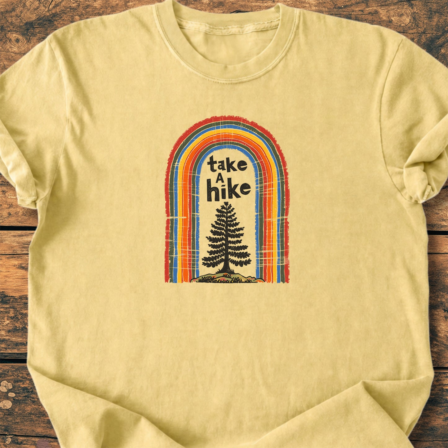 Take A Hike Rainbow - Premium Vintage Tee