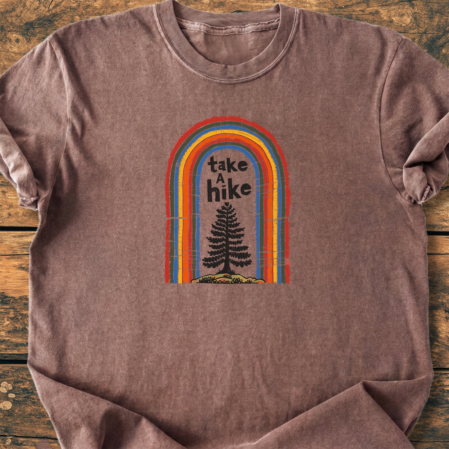 Take A Hike Rainbow - Premium Vintage Tee