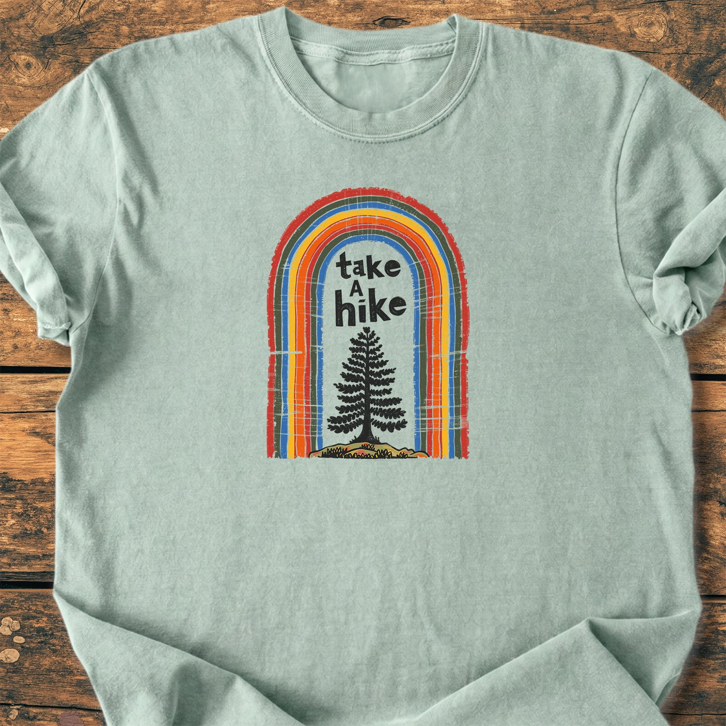 Take A Hike Rainbow - Premium Vintage Tee