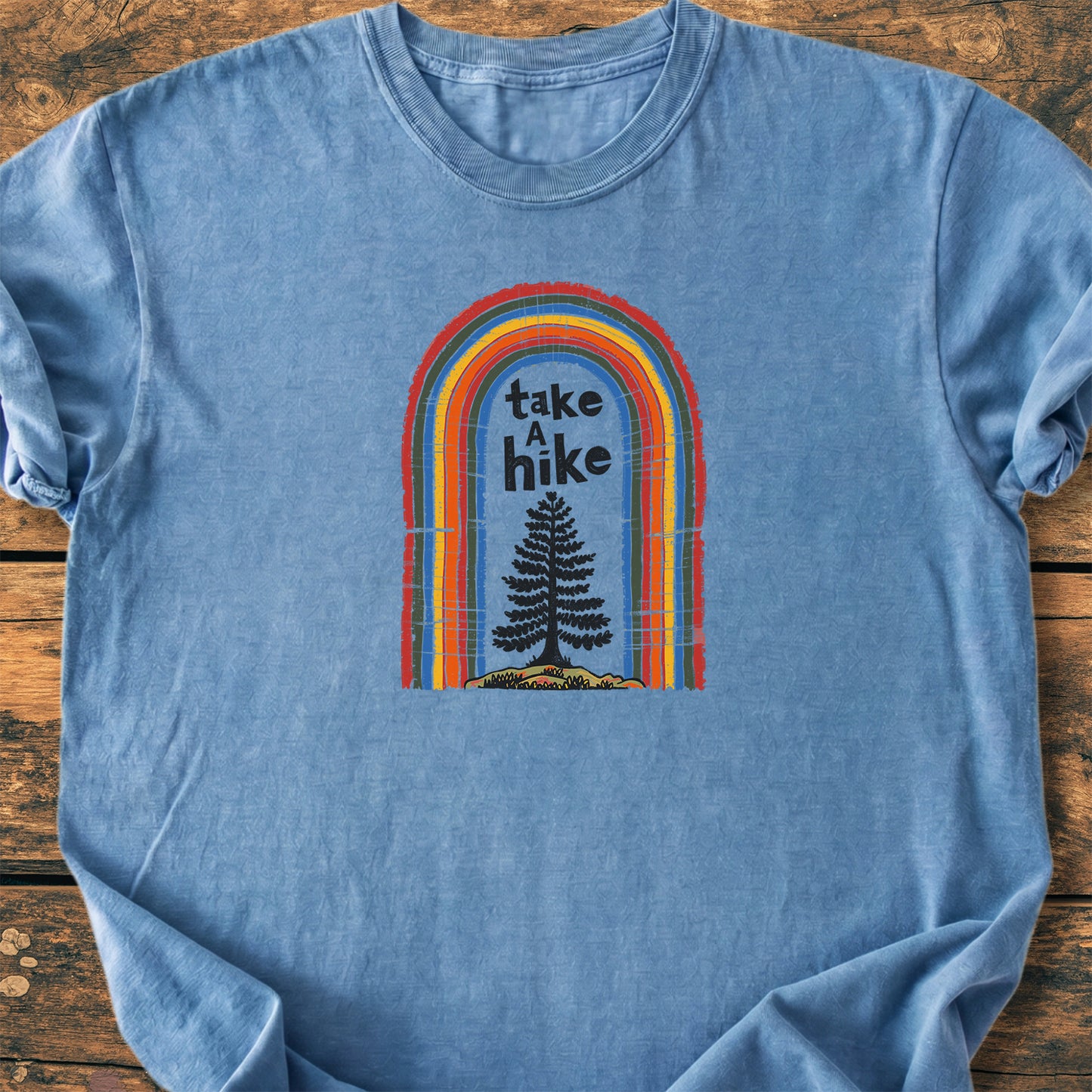 Take A Hike Rainbow - Premium Vintage Tee