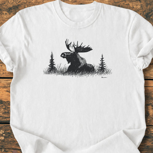 Relaxing Moose - Premium Vintage Tee