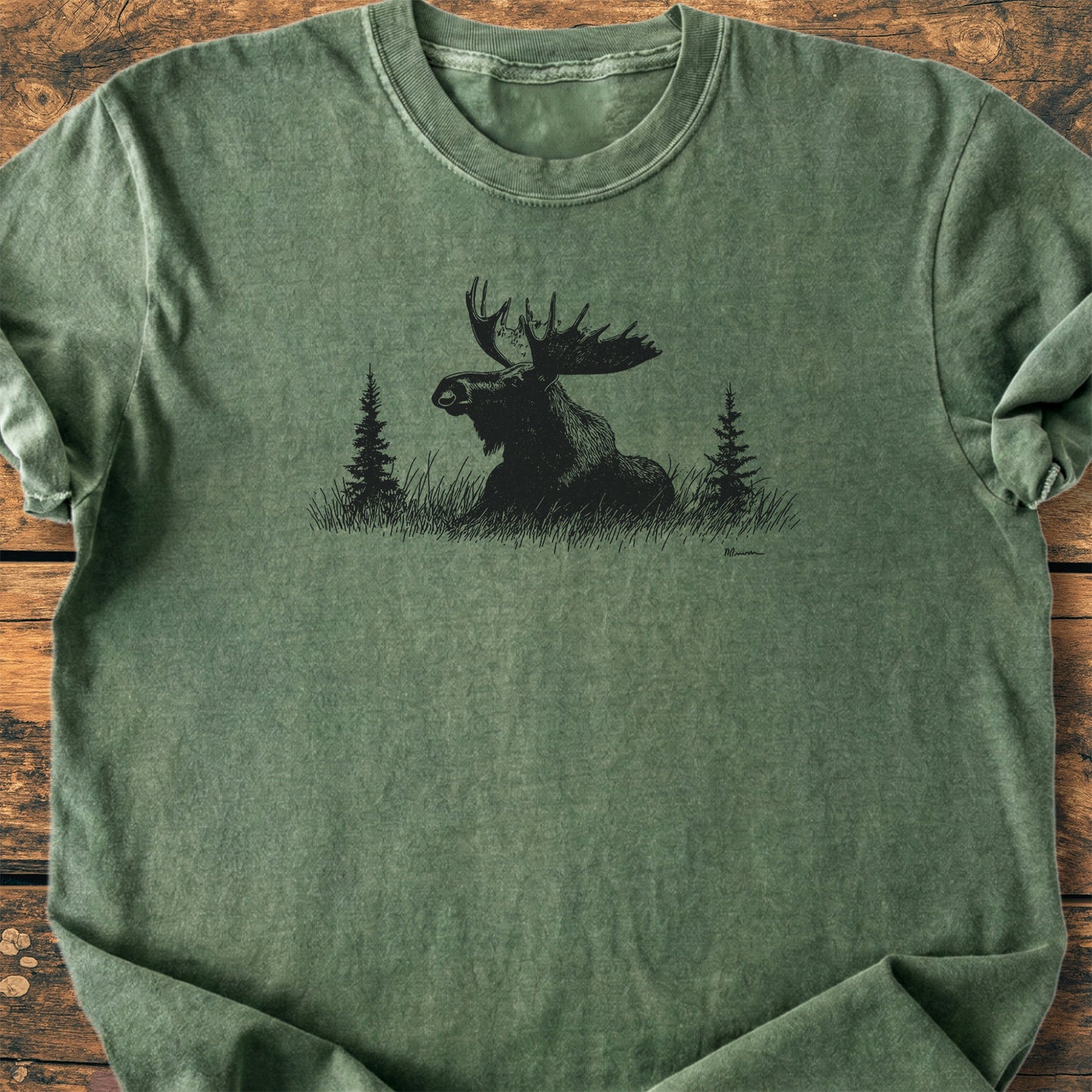 Relaxing Moose - Premium Vintage Tee