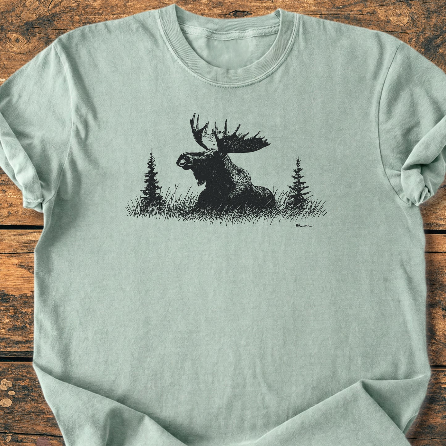 Relaxing Moose - Premium Vintage Tee