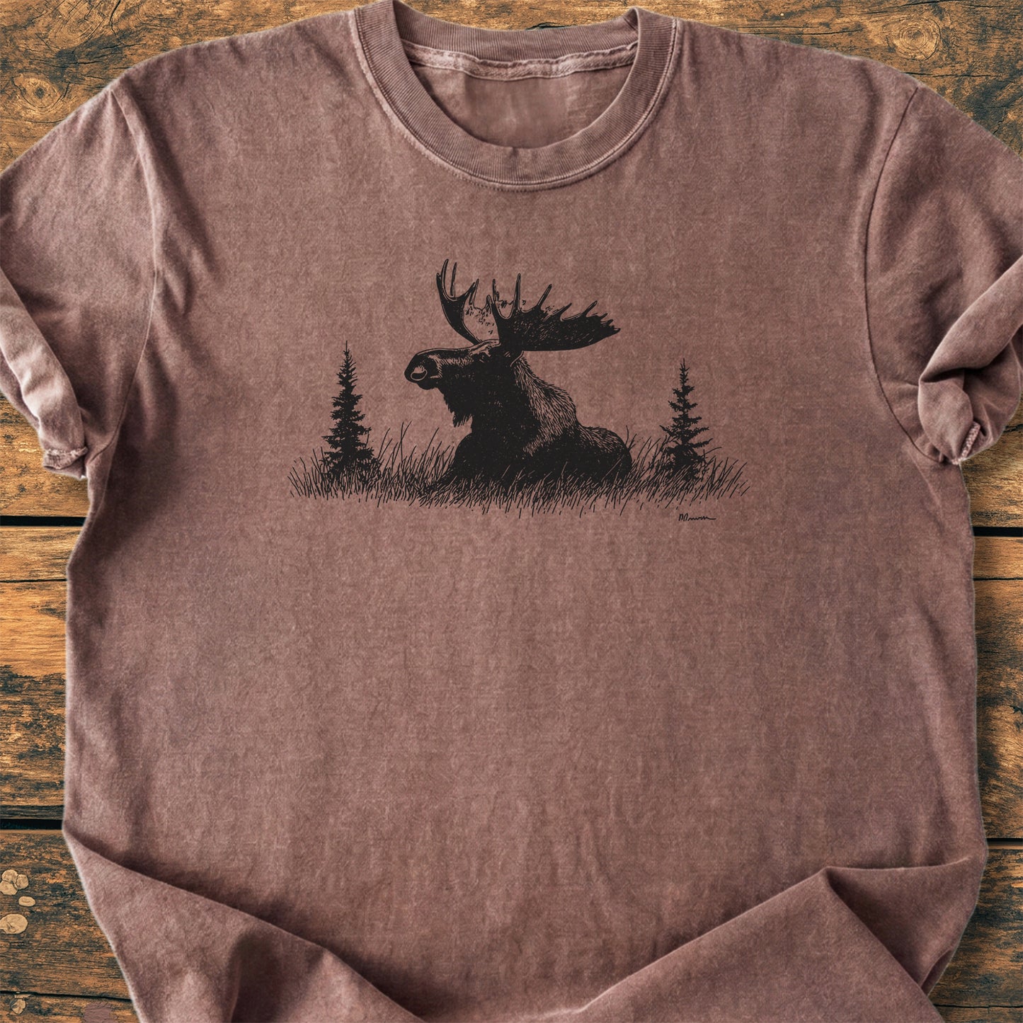 Relaxing Moose - Premium Vintage Tee