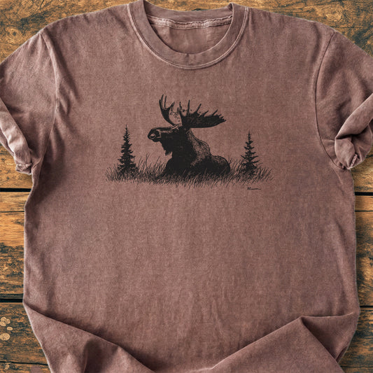 Relaxing Moose - Premium Vintage Tee