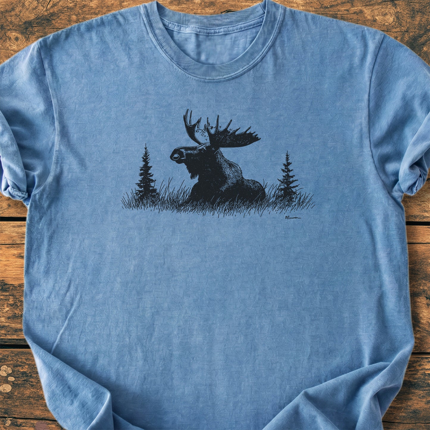 Relaxing Moose - Premium Vintage Tee