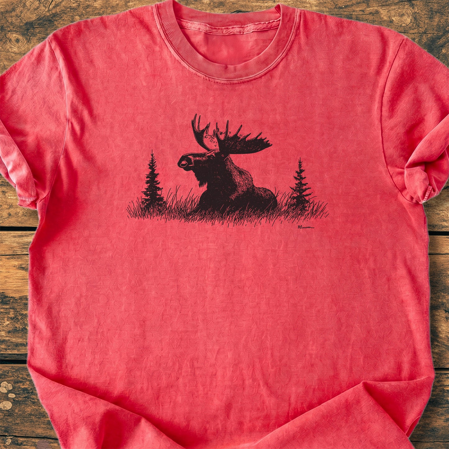 Relaxing Moose - Premium Vintage Tee