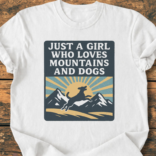 Just A Girl Who Loves Dogs - Premium Vintage Tee