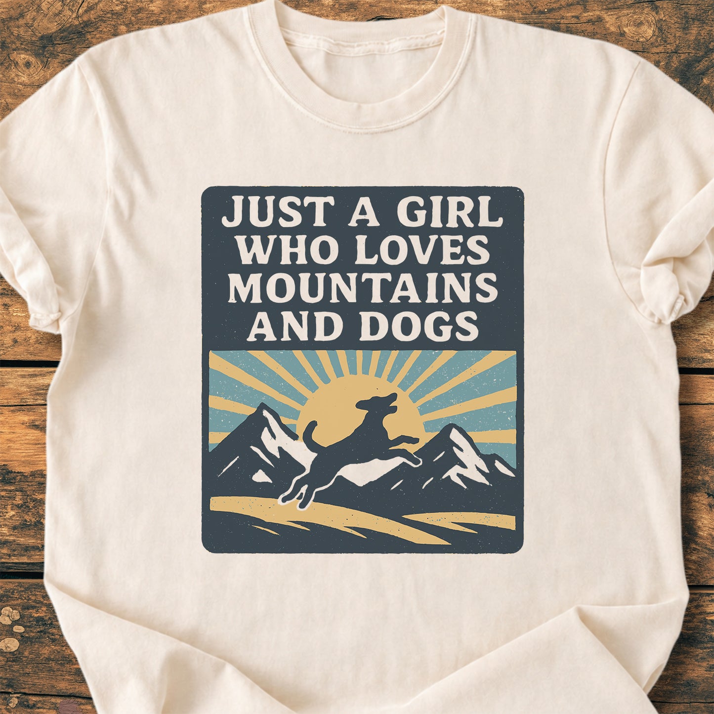 Just A Girl Who Loves Dogs - Premium Vintage Tee