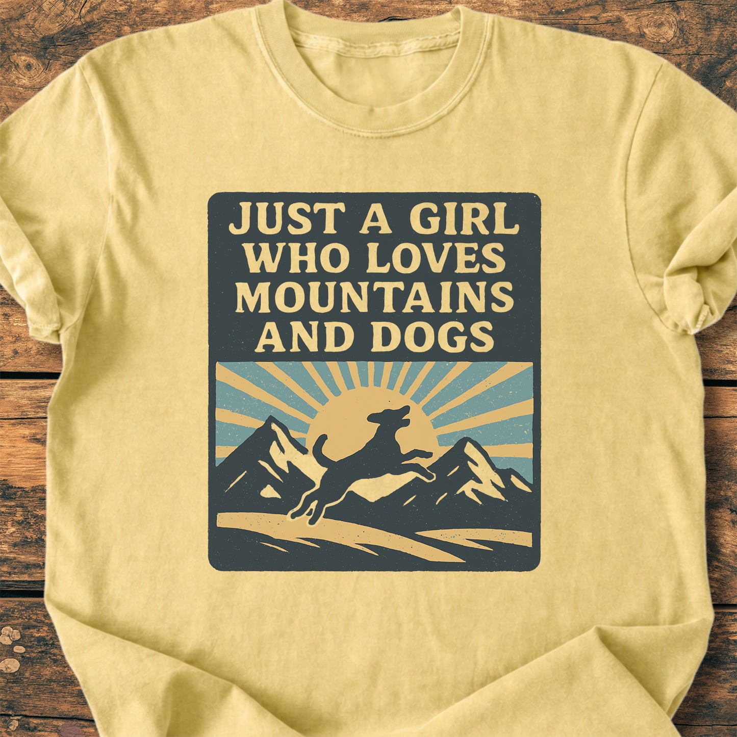 Just A Girl Who Loves Dogs - Premium Vintage Tee