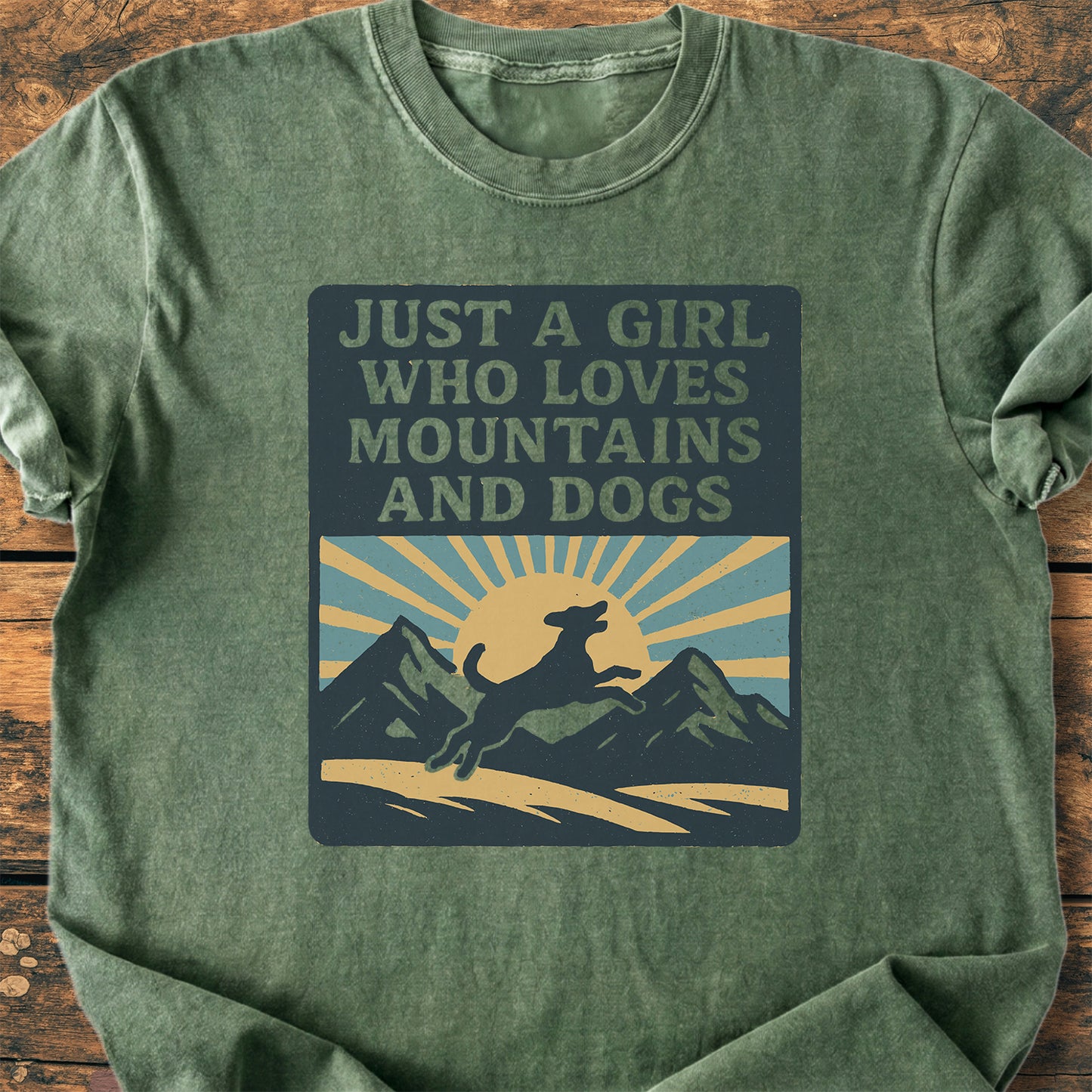Just A Girl Who Loves Dogs - Premium Vintage Tee