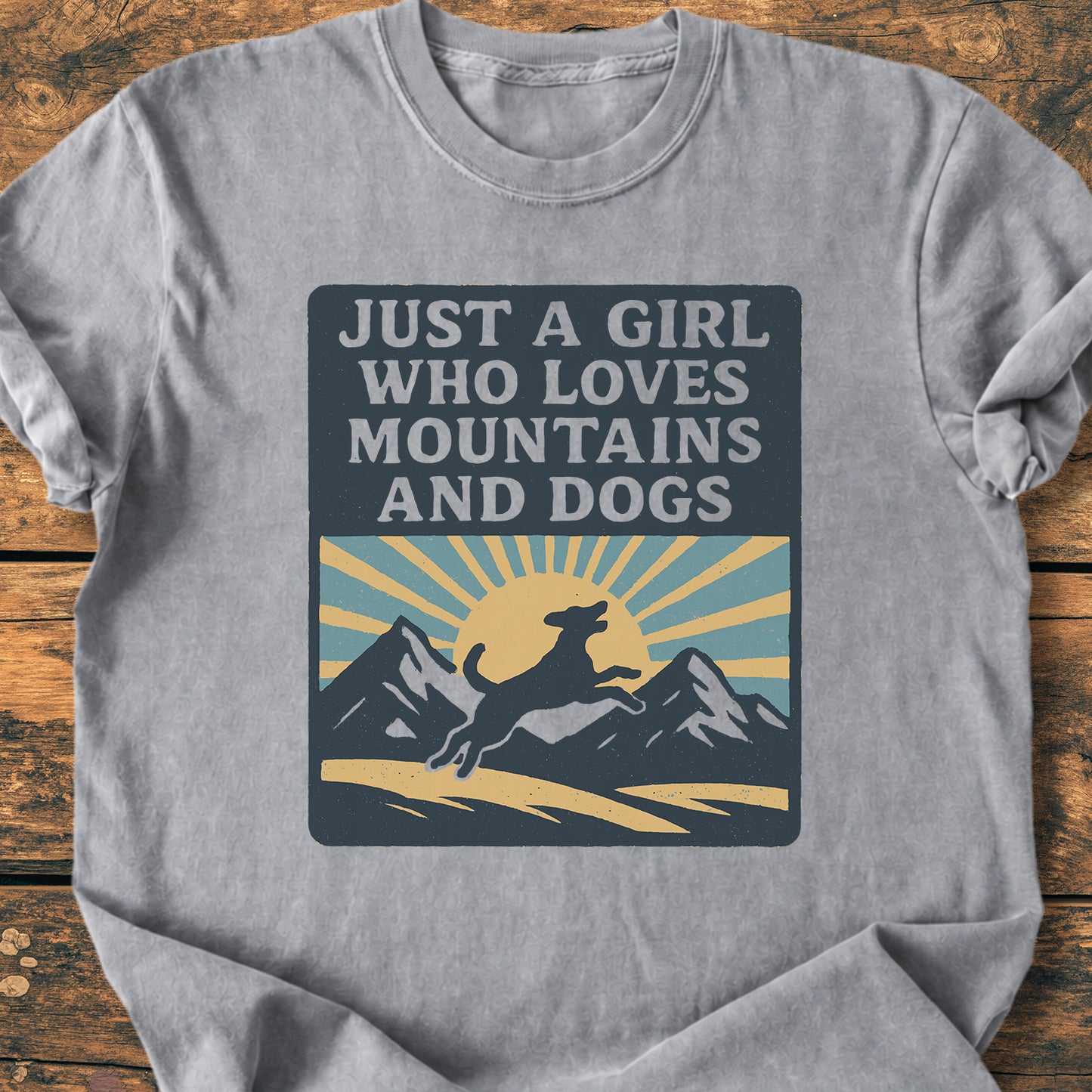 Just A Girl Who Loves Dogs - Premium Vintage Tee