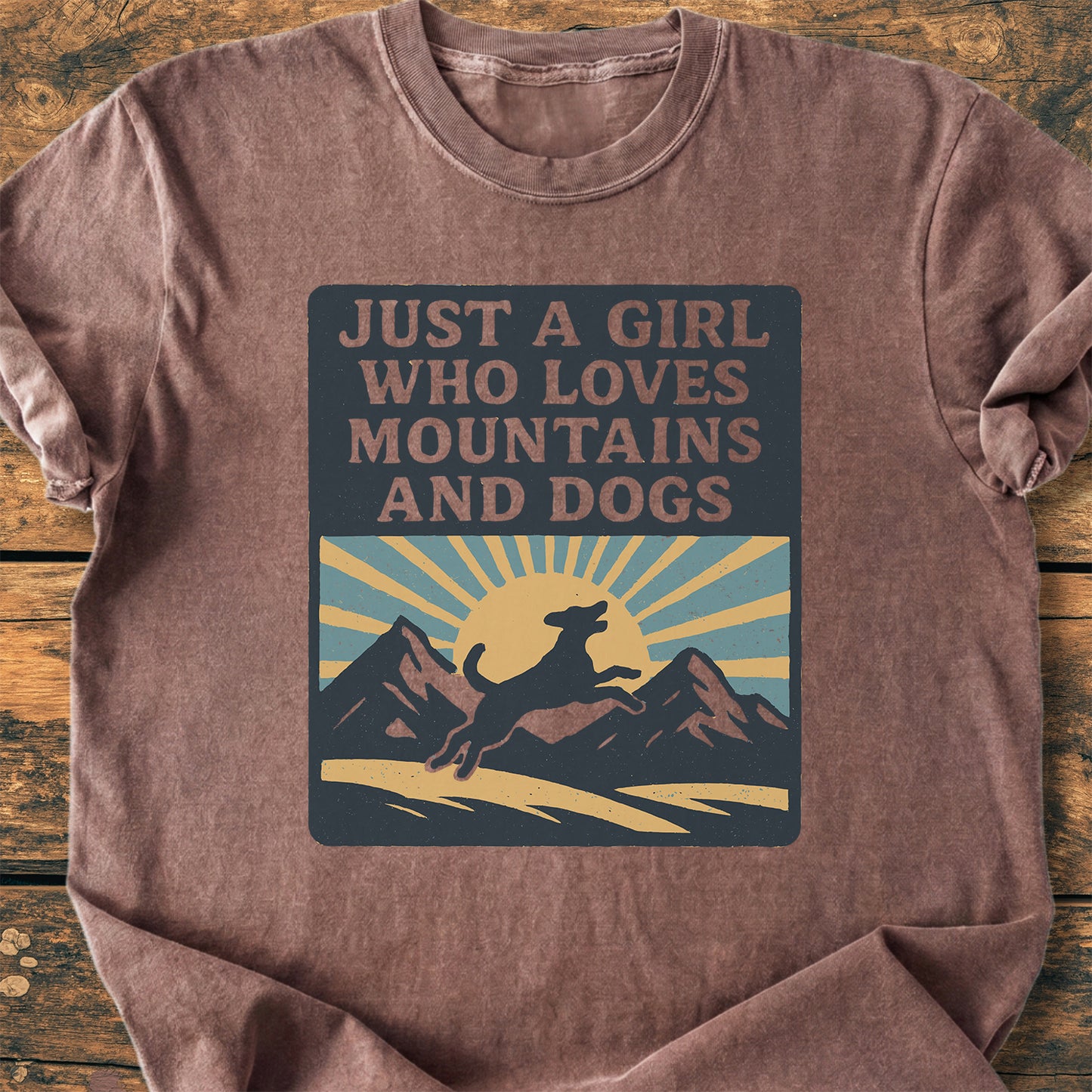 Just A Girl Who Loves Dogs - Premium Vintage Tee