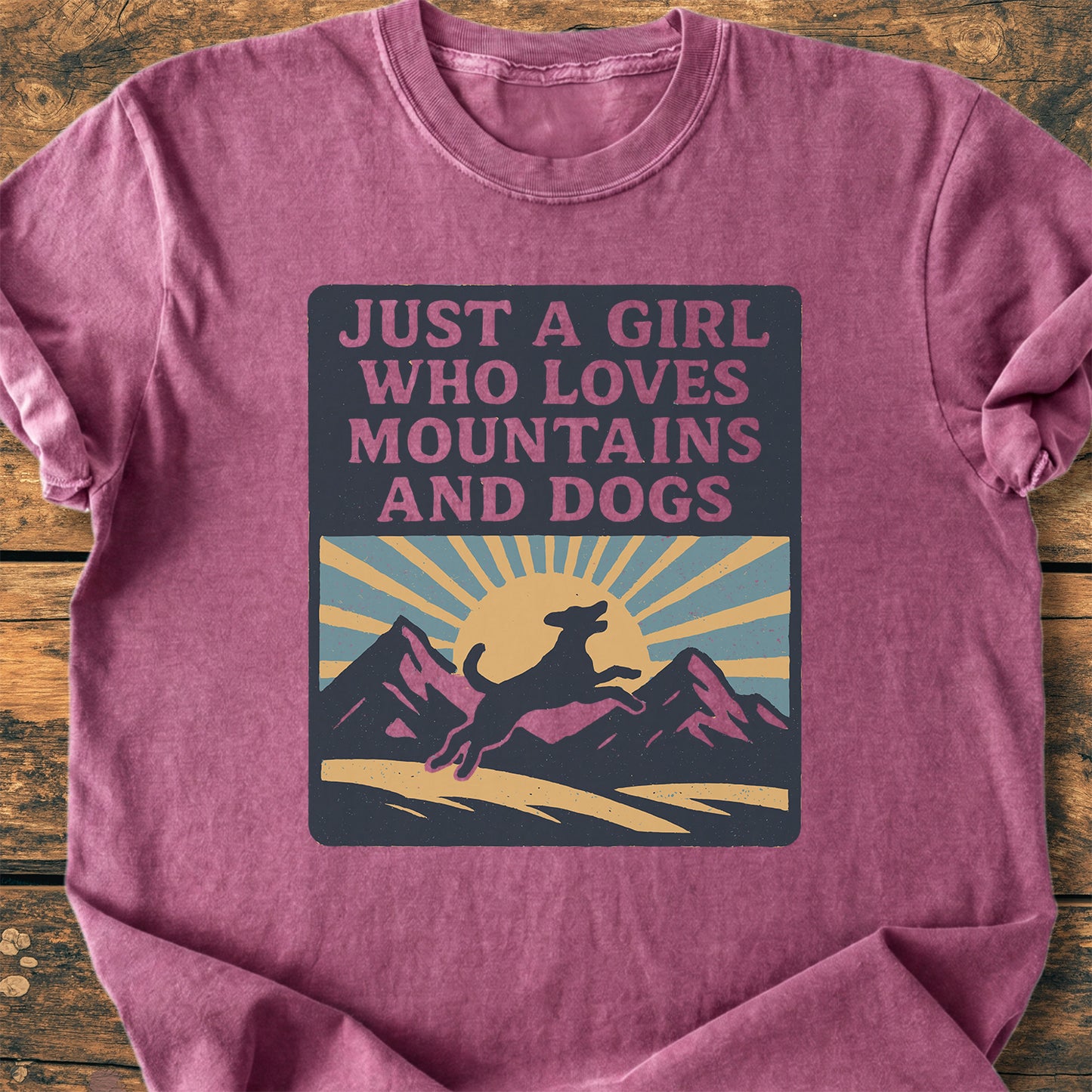 Just A Girl Who Loves Dogs - Premium Vintage Tee