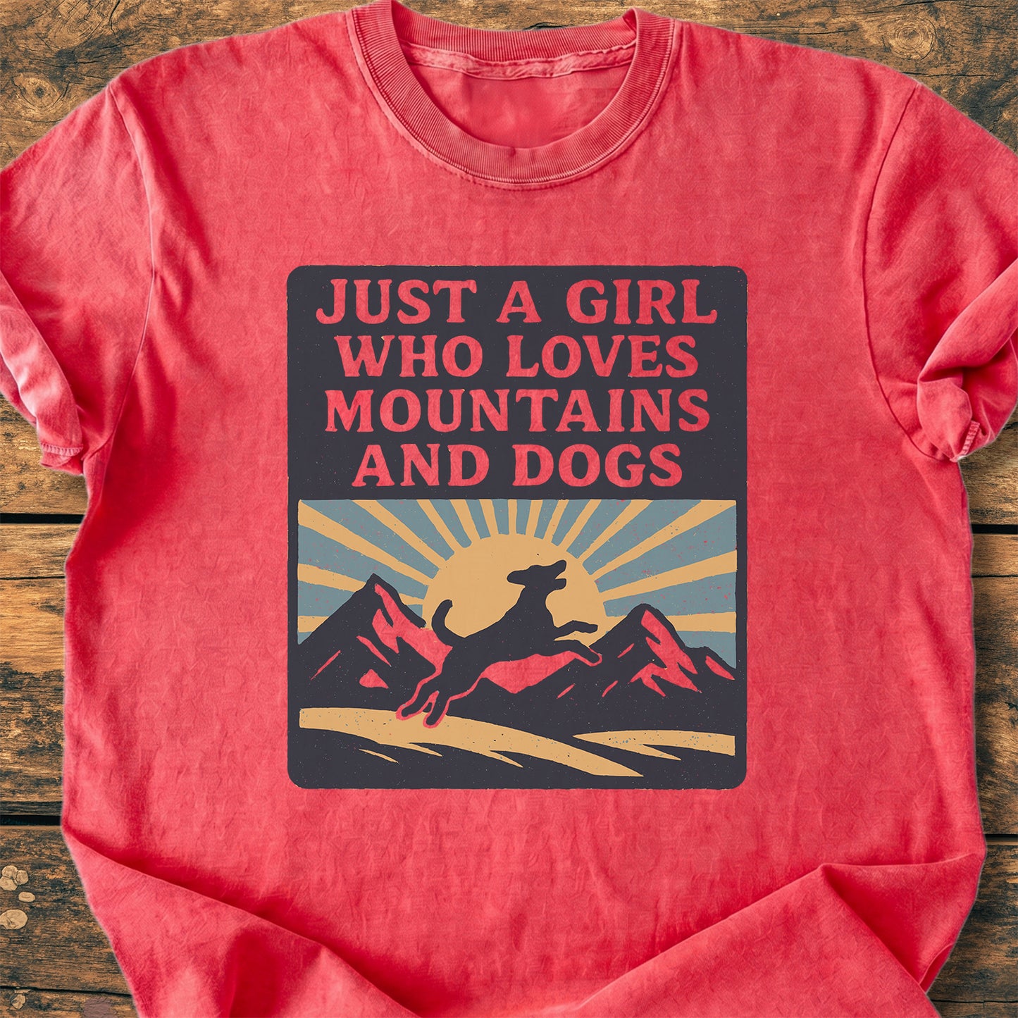 Just A Girl Who Loves Dogs - Premium Vintage Tee
