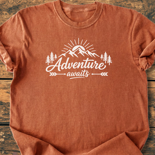 Adventure Awaits - Premium Vintage Tee