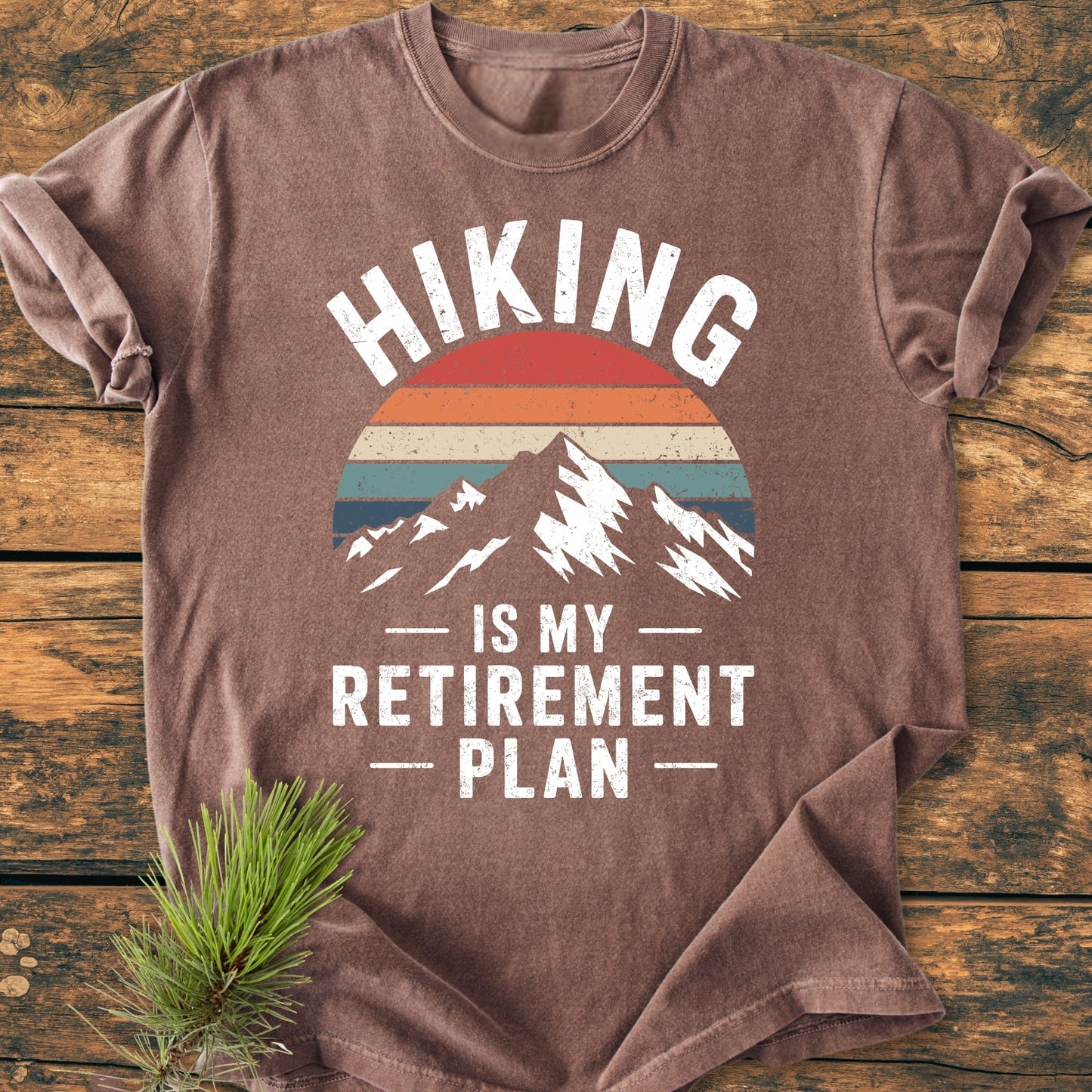 Hiking Is My Retirement Plan - Premium Vintage Tee