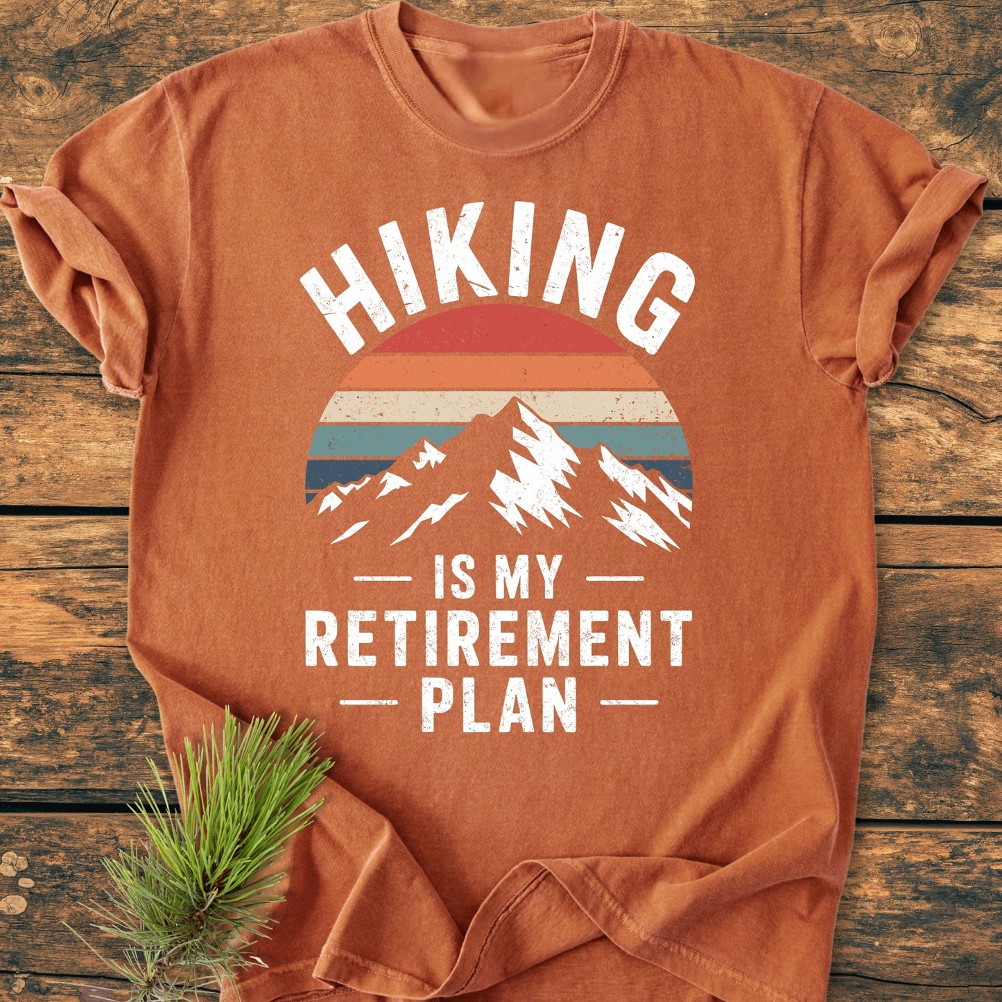 Hiking Is My Retirement Plan - Premium Vintage Tee