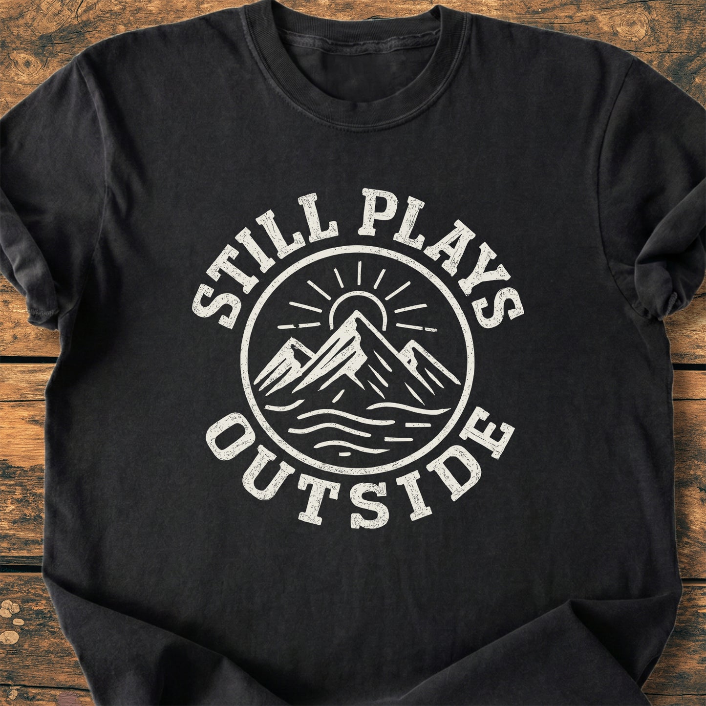 Still Plays Outside Badge - Premium Vintage Tee