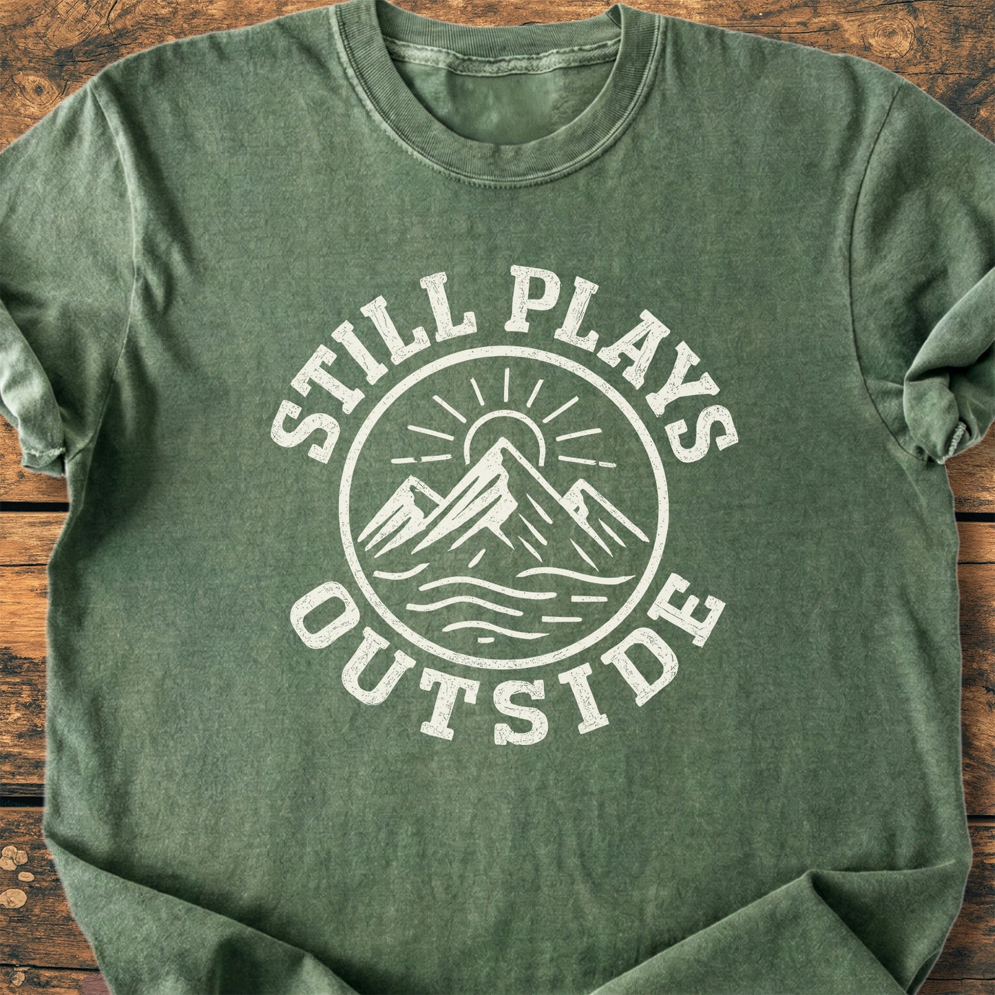 Still Plays Outside Badge - Premium Vintage Tee