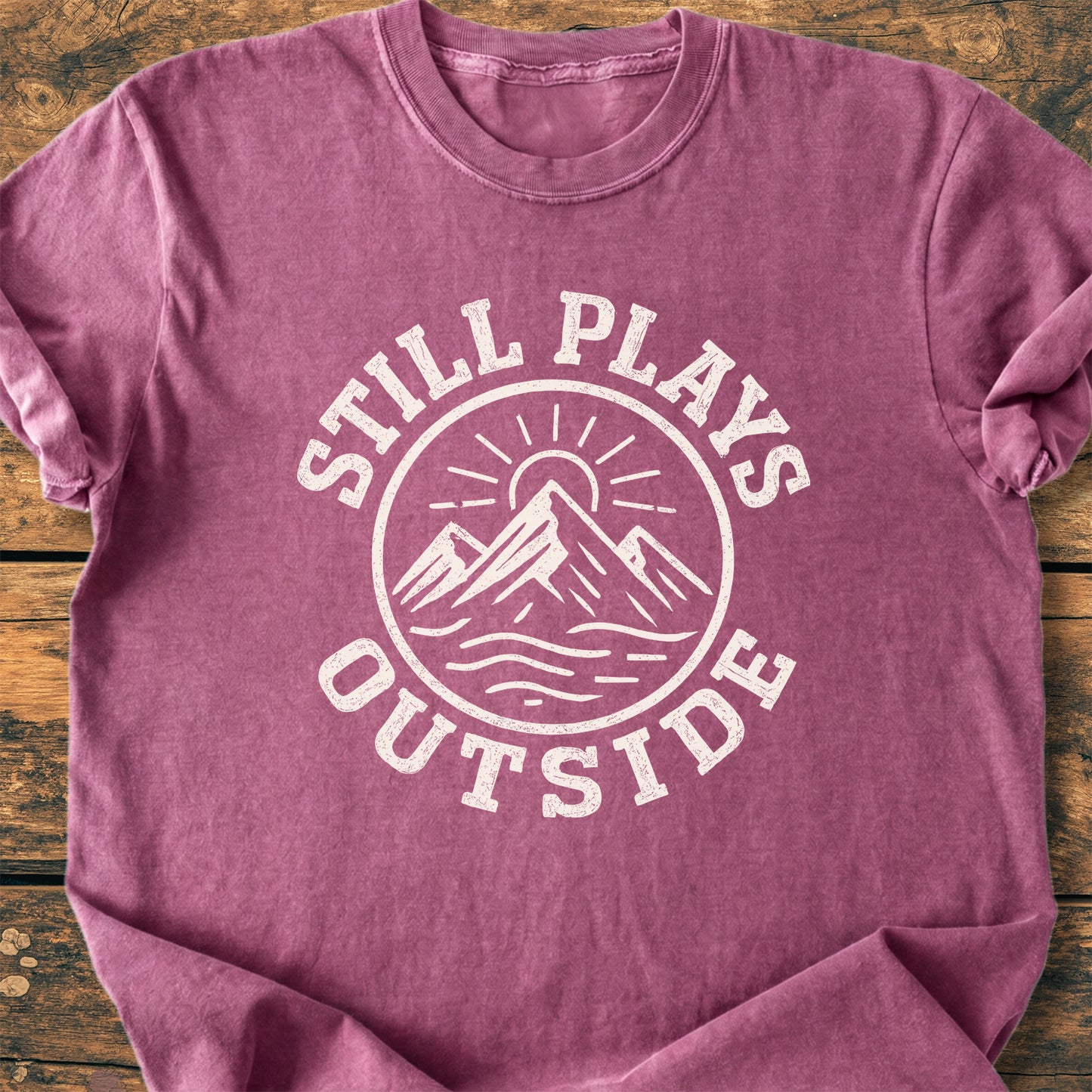 Still Plays Outside Badge - Premium Vintage Tee