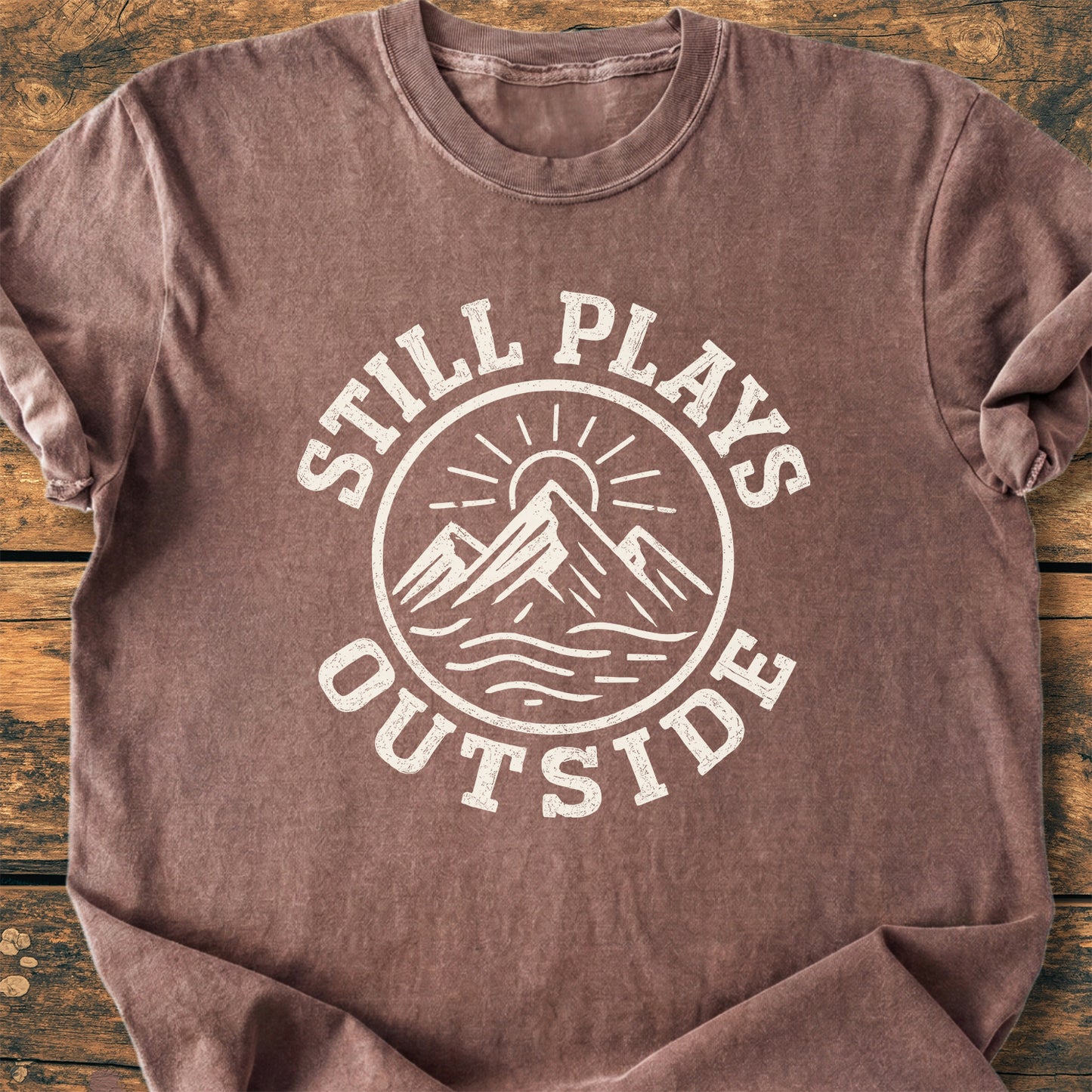 Still Plays Outside Badge - Premium Vintage Tee