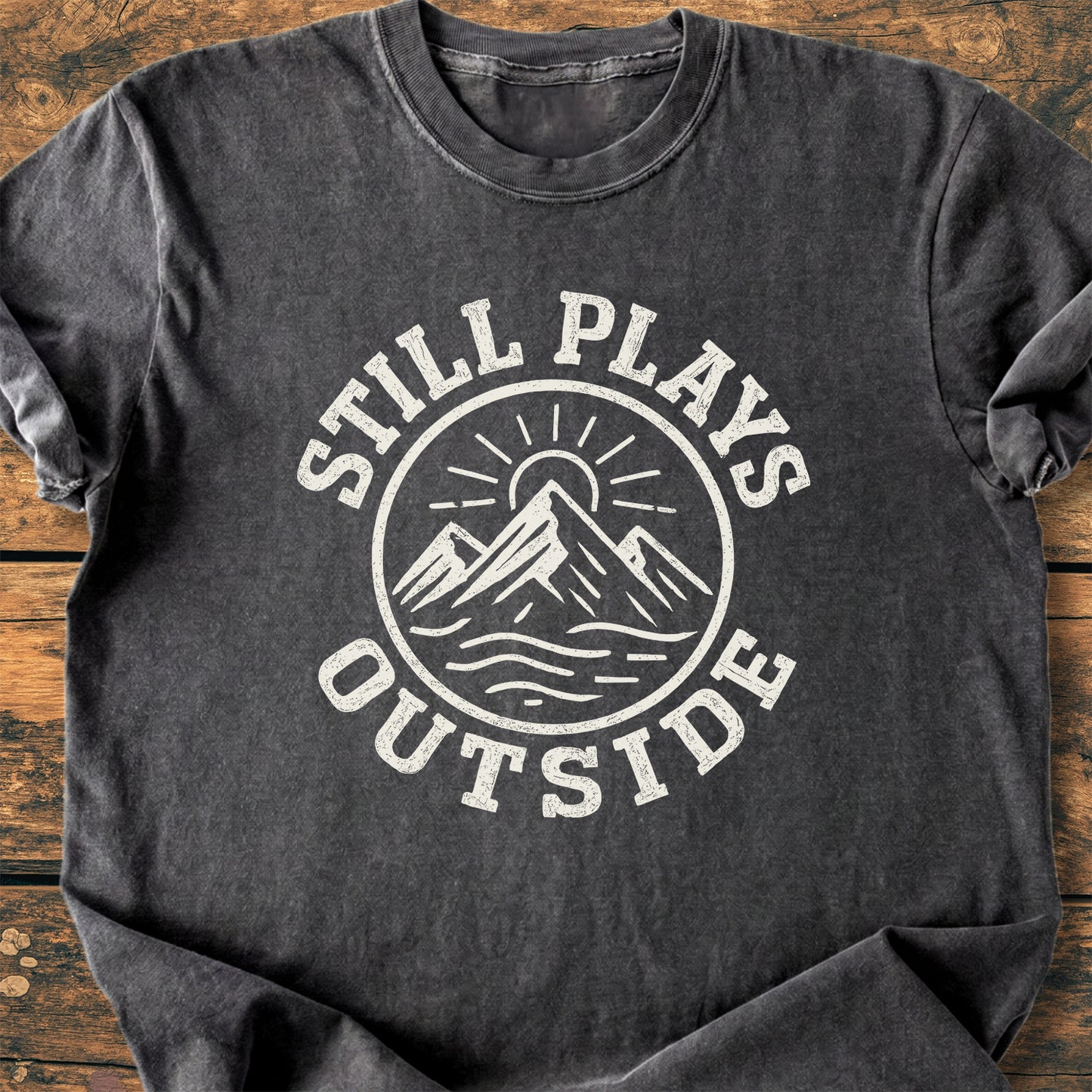Still Plays Outside Badge - Premium Vintage Tee