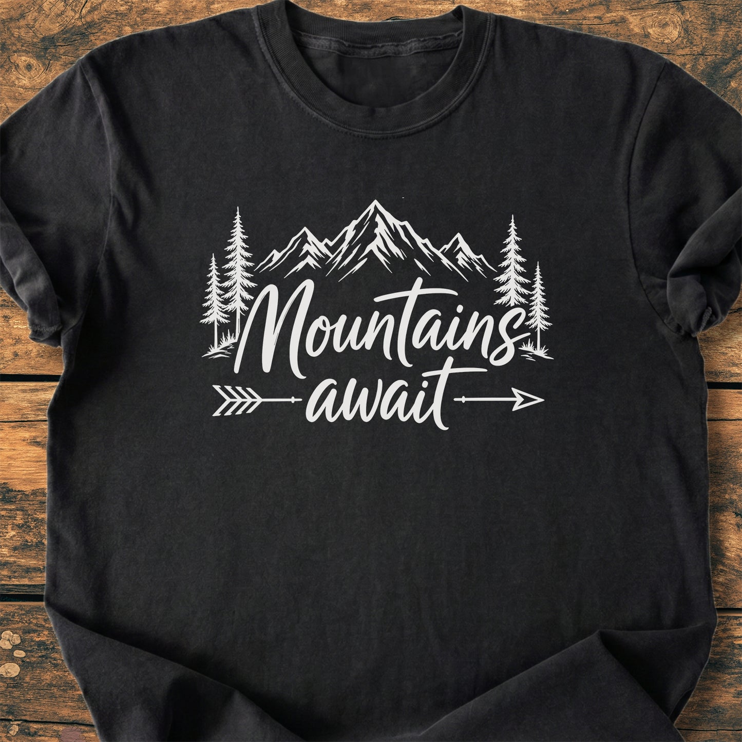 Mountains Await - Premium Vintage Tee