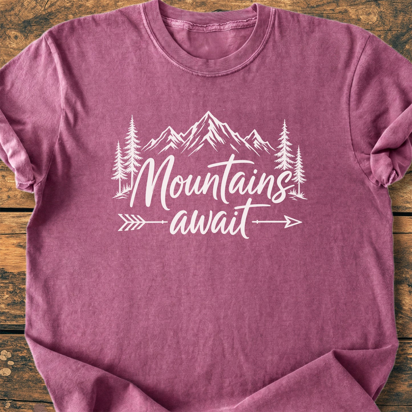 Mountains Await - Premium Vintage Tee