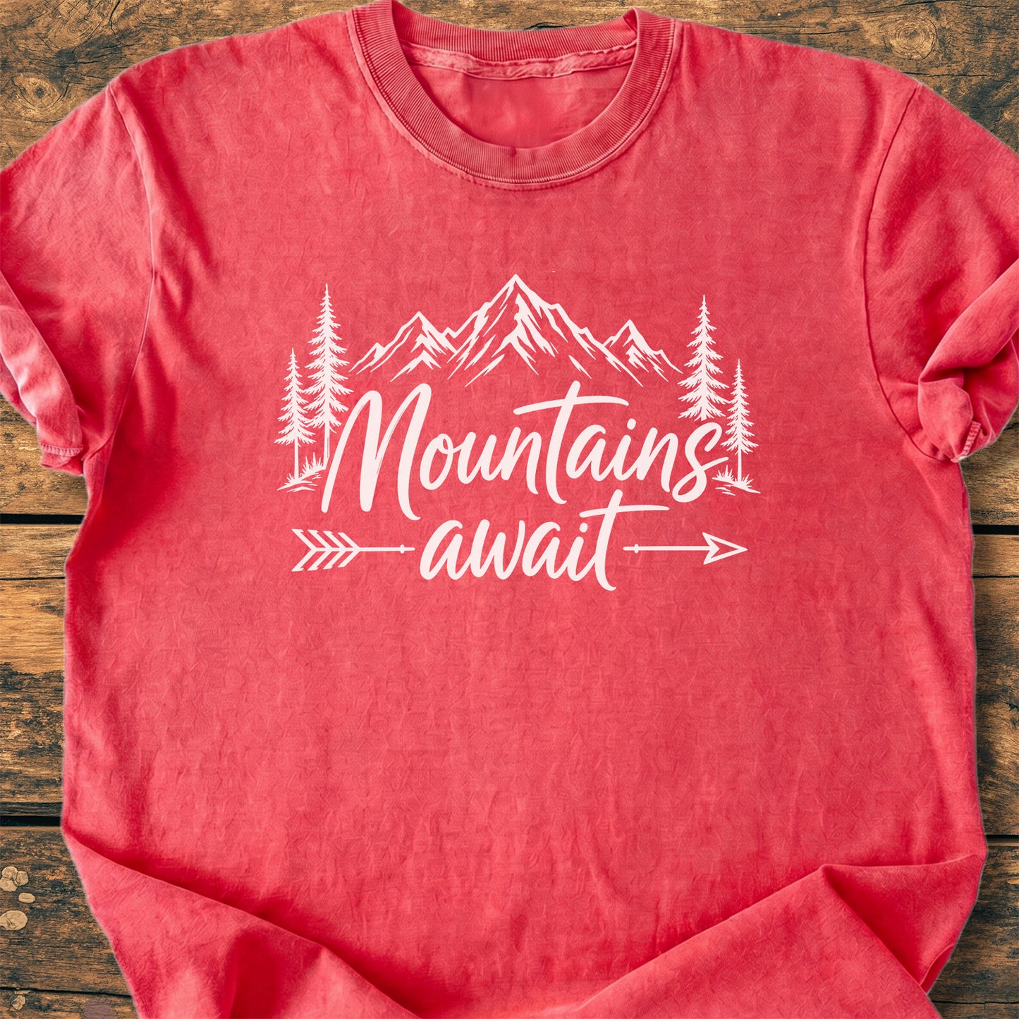 Mountains Await - Premium Vintage Tee