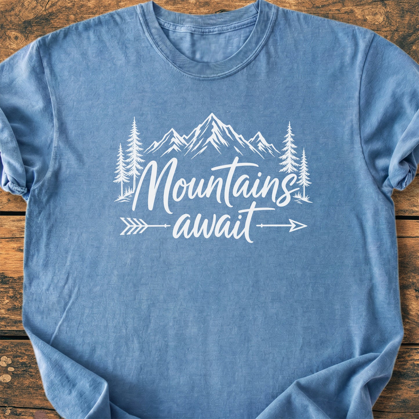 Mountains Await - Premium Vintage Tee