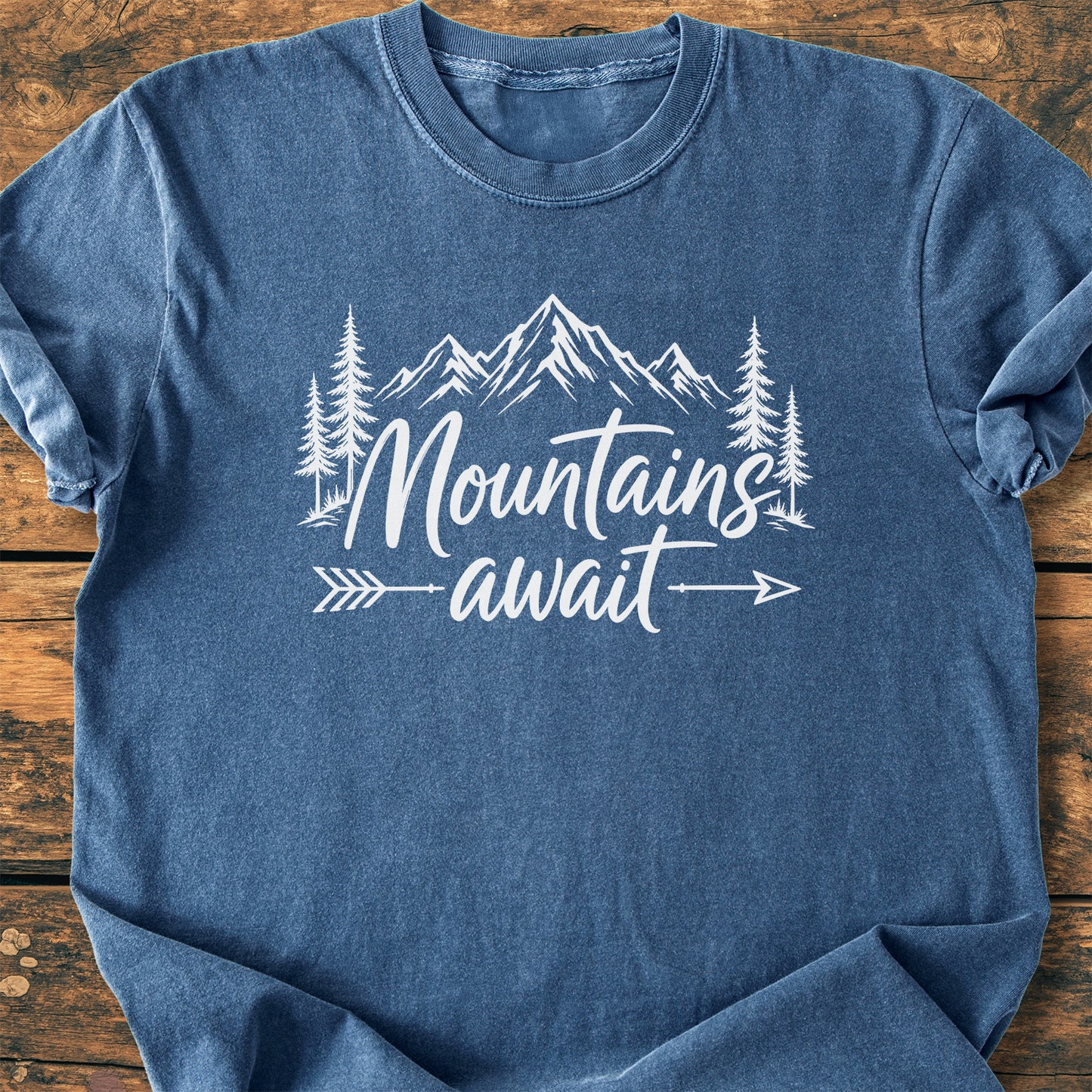 Mountains Await - Premium Vintage Tee