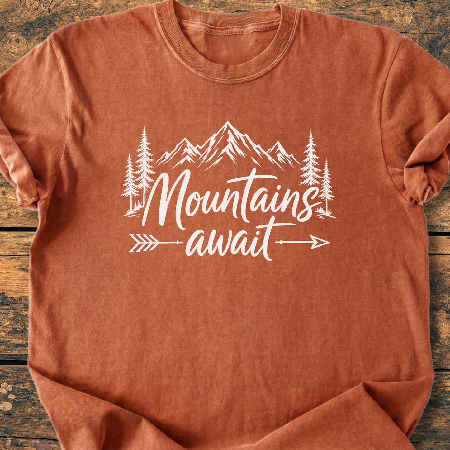 Mountains Await - Premium Vintage Tee