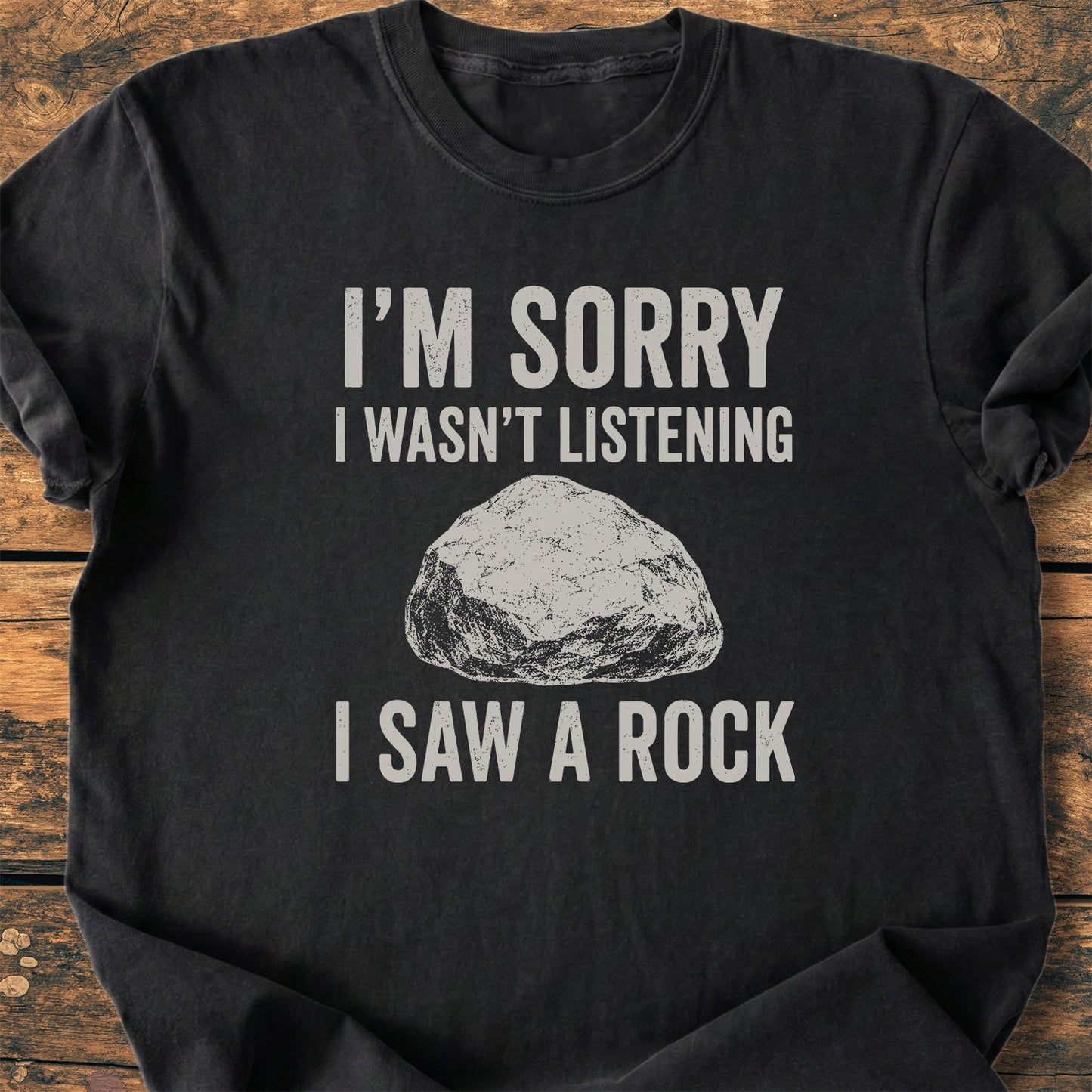 Sorry, I Saw A Rock - Premium Vintage Tee