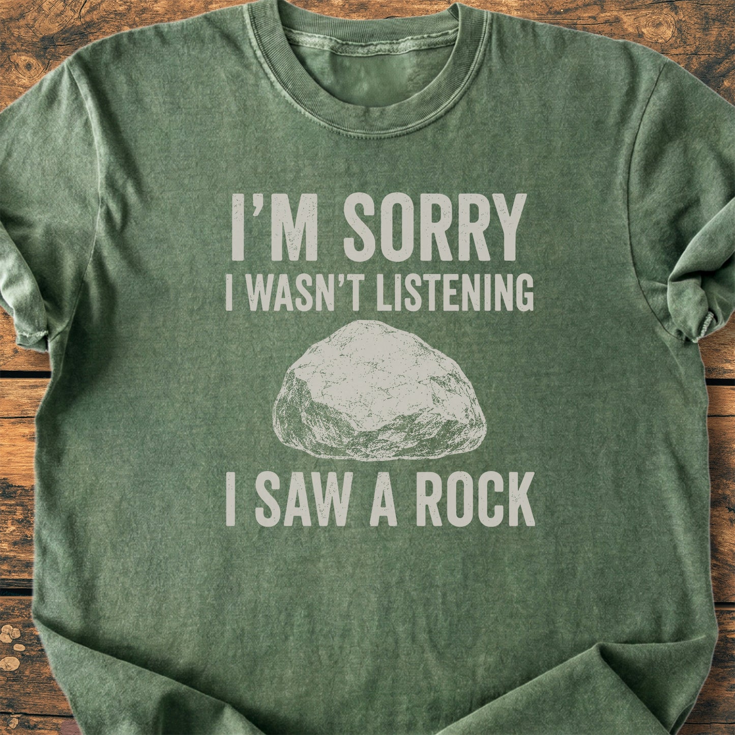 Sorry, I Saw A Rock - Premium Vintage Tee
