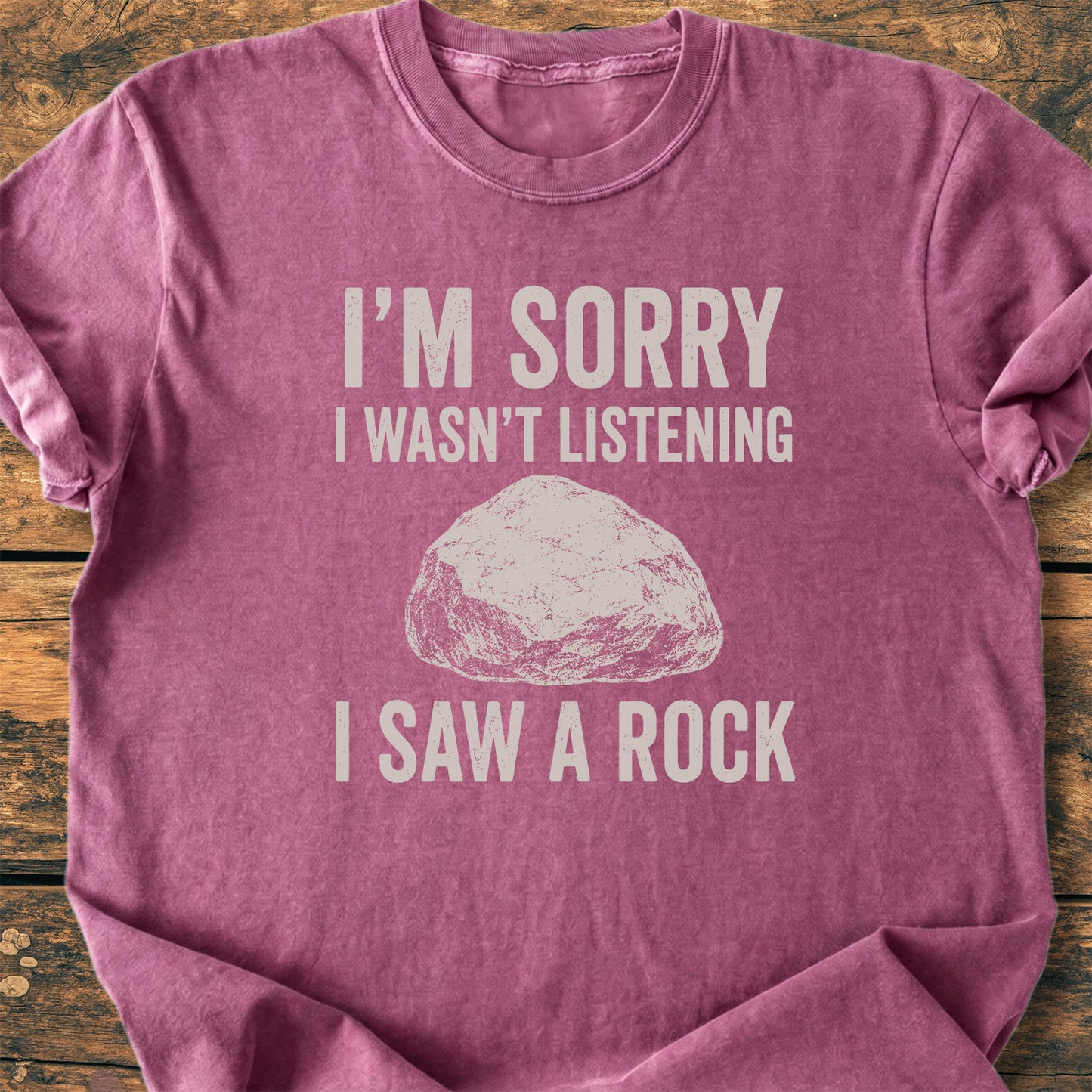 Sorry, I Saw A Rock - Premium Vintage Tee