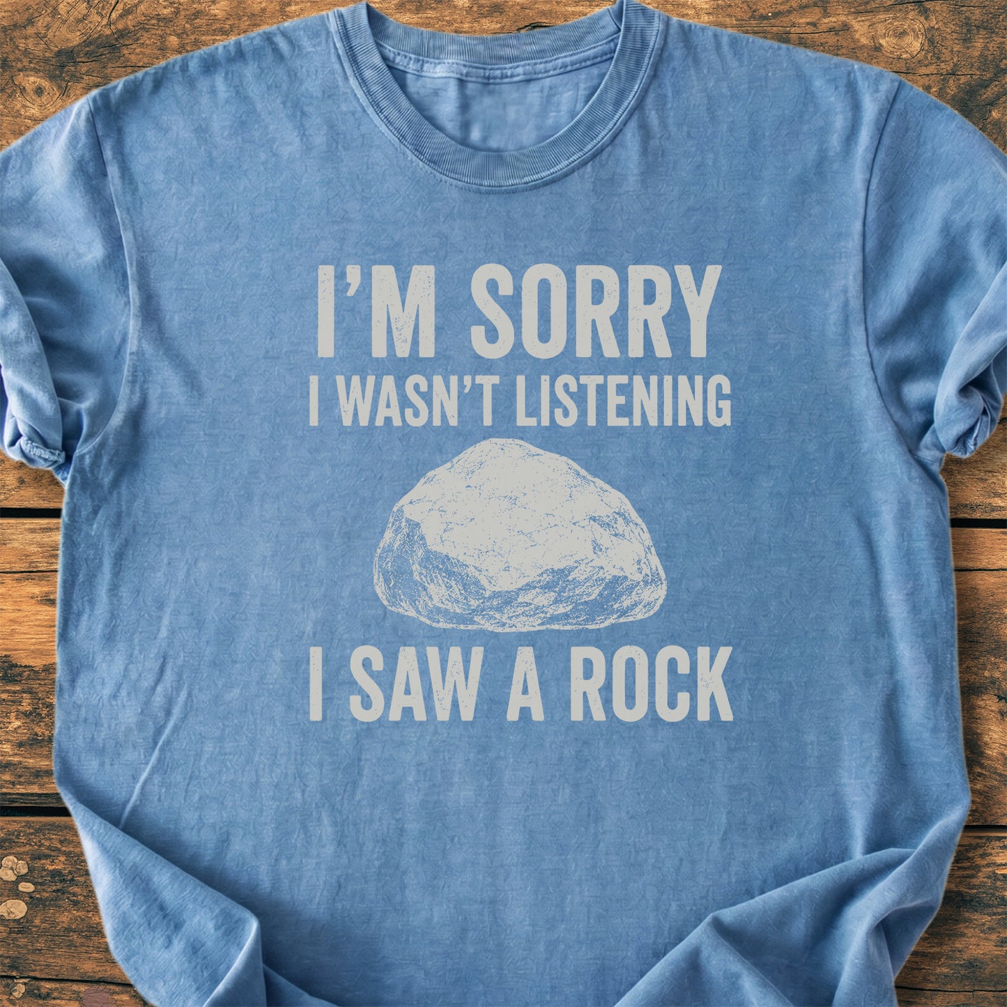 Sorry, I Saw A Rock - Premium Vintage Tee