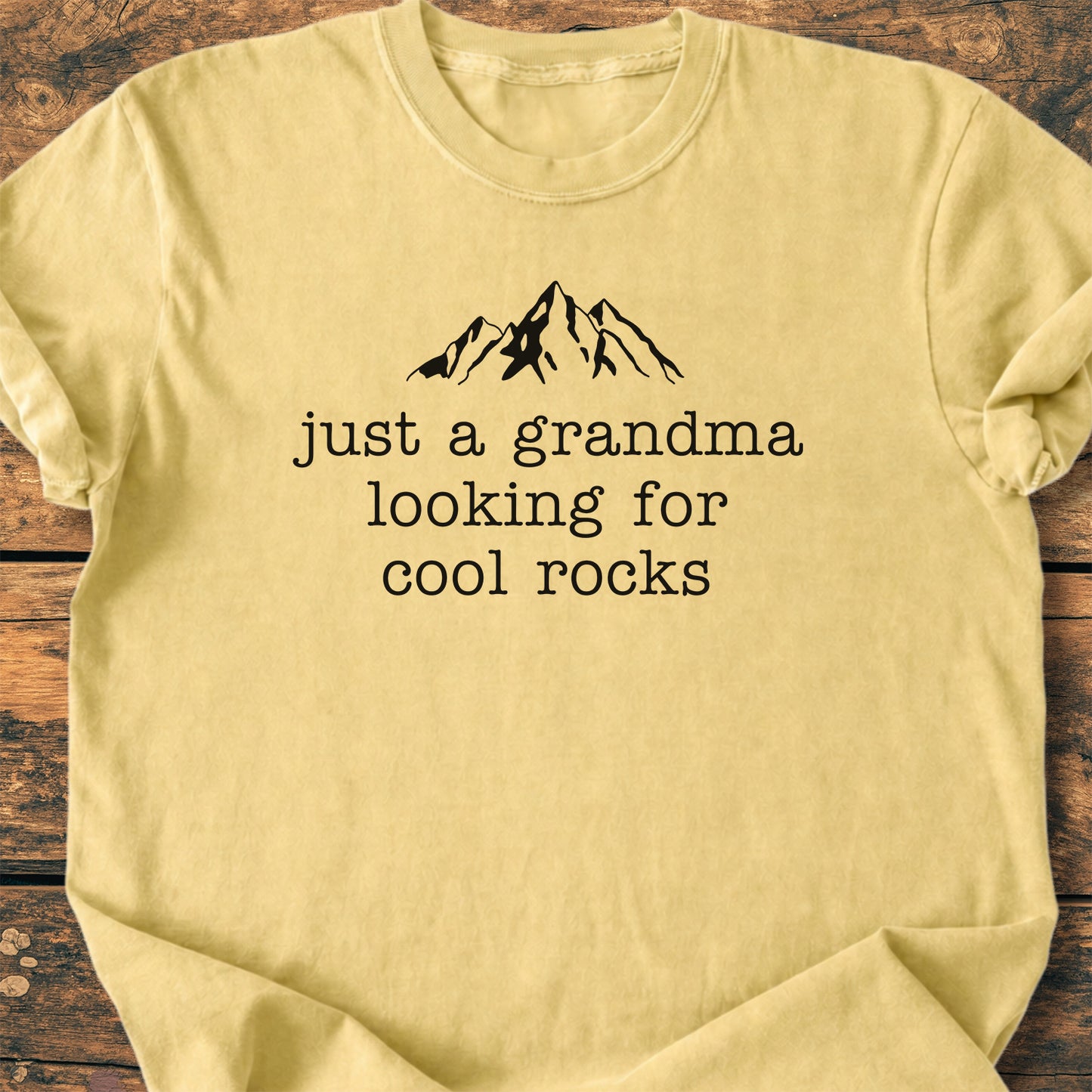 Grandma Looking For Cool Rocks - Premium Vintage Tee