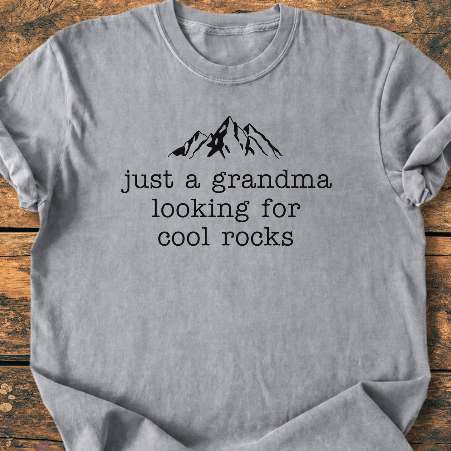 Grandma Looking For Cool Rocks - Premium Vintage Tee