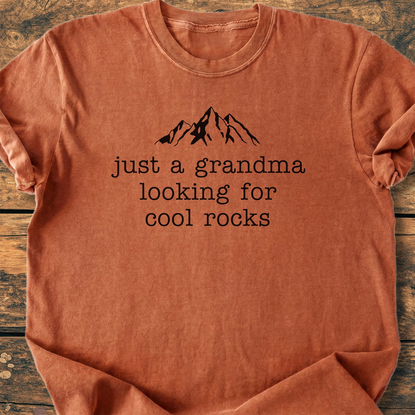 Grandma Looking For Cool Rocks - Premium Vintage Tee