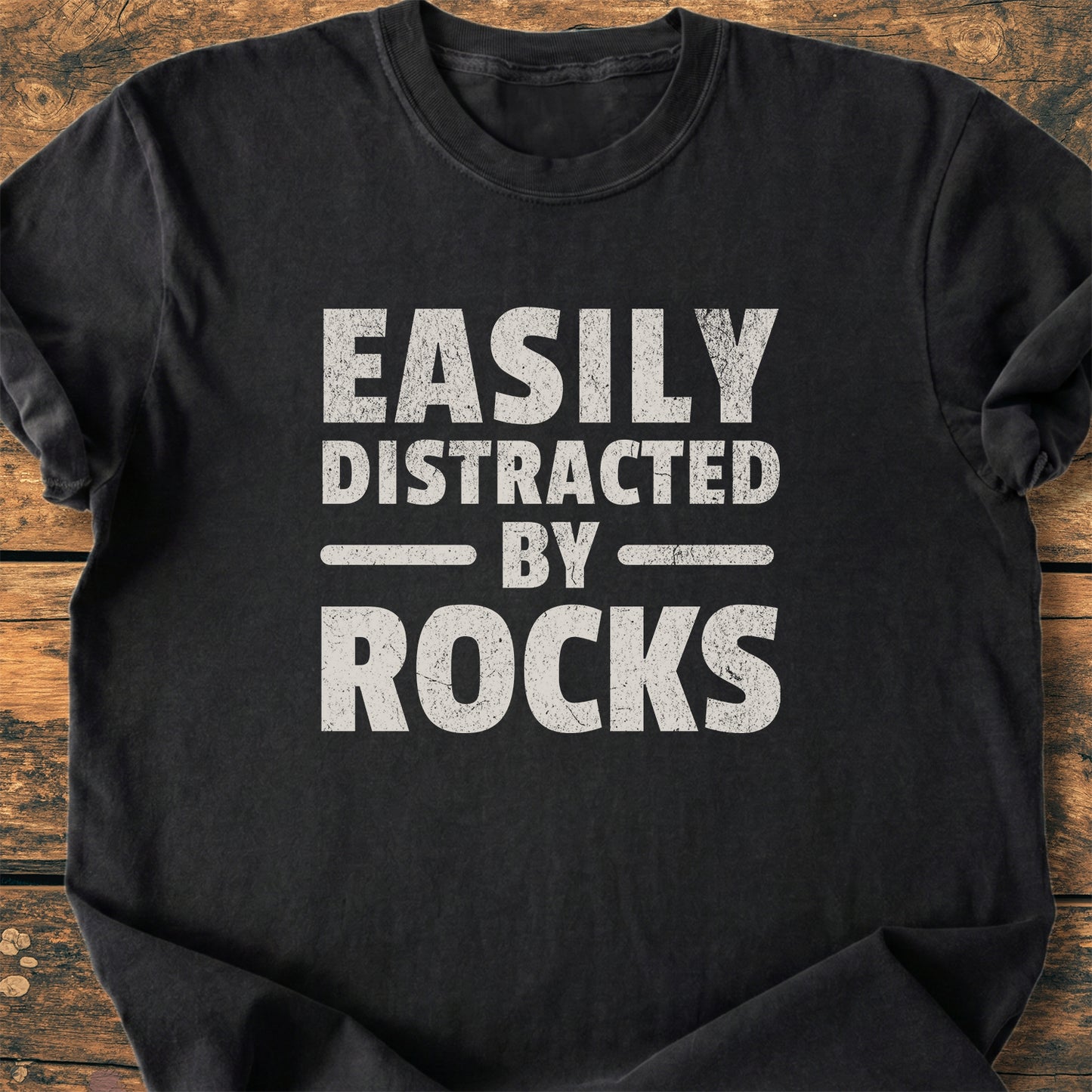 Easily Distracted By Rocks - Premium Vintage Tee