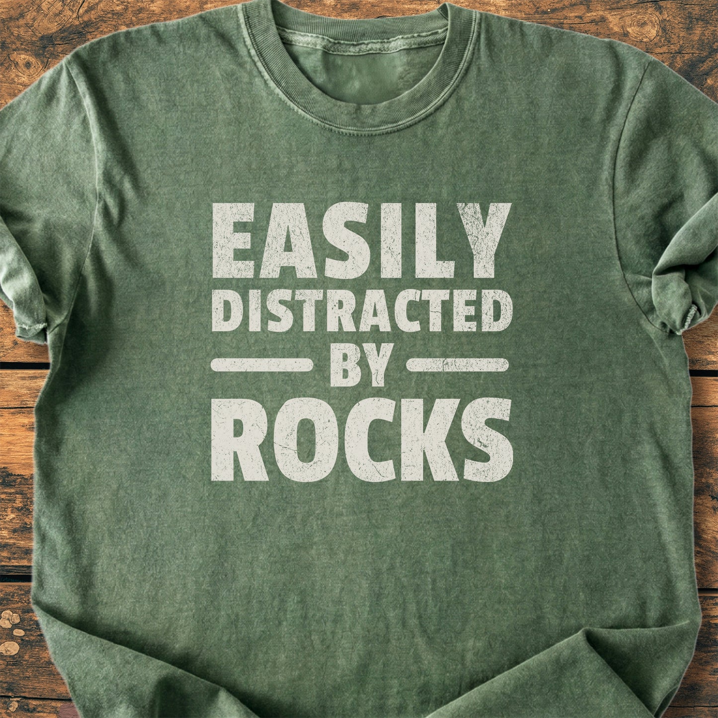 Easily Distracted By Rocks - Premium Vintage Tee