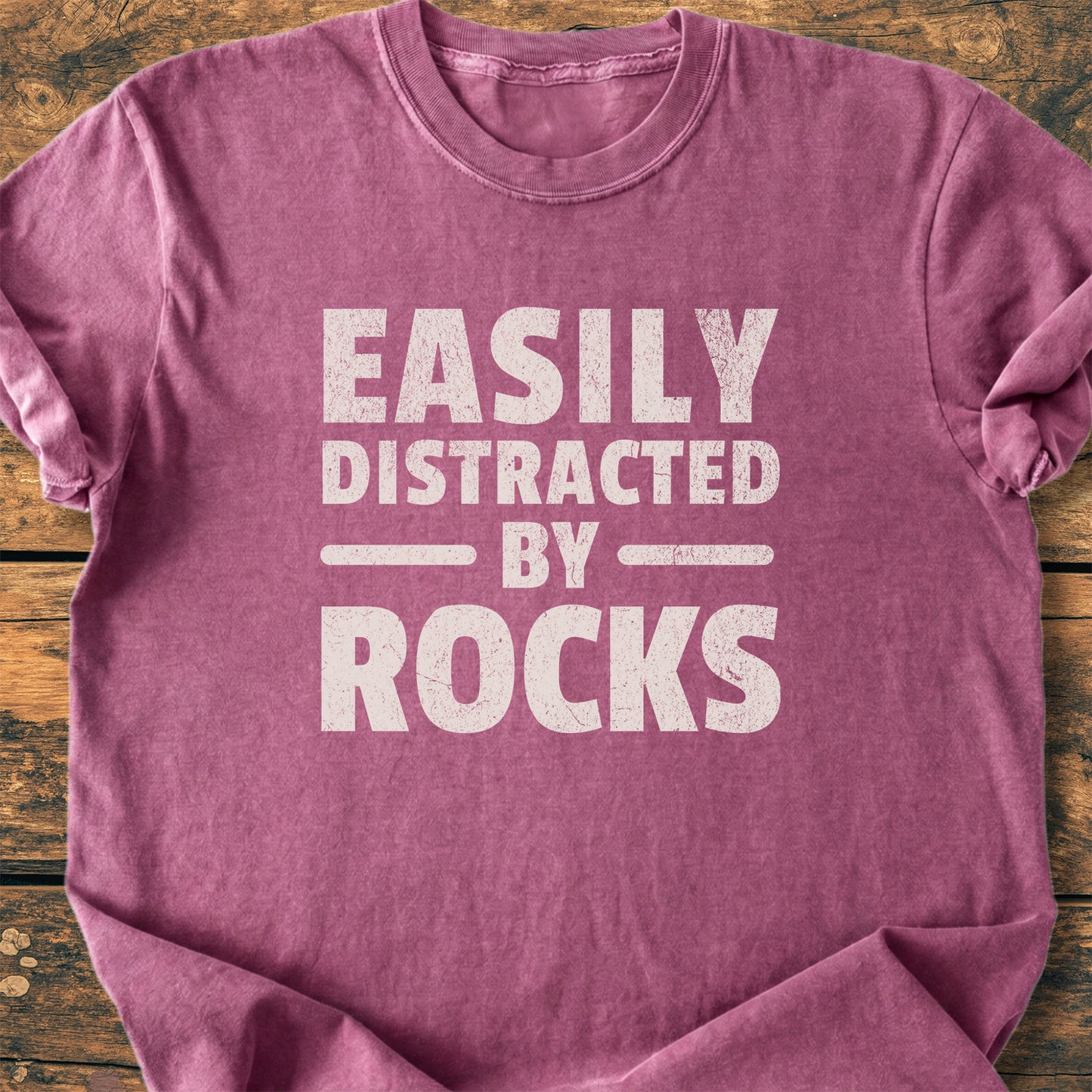 Easily Distracted By Rocks - Premium Vintage Tee
