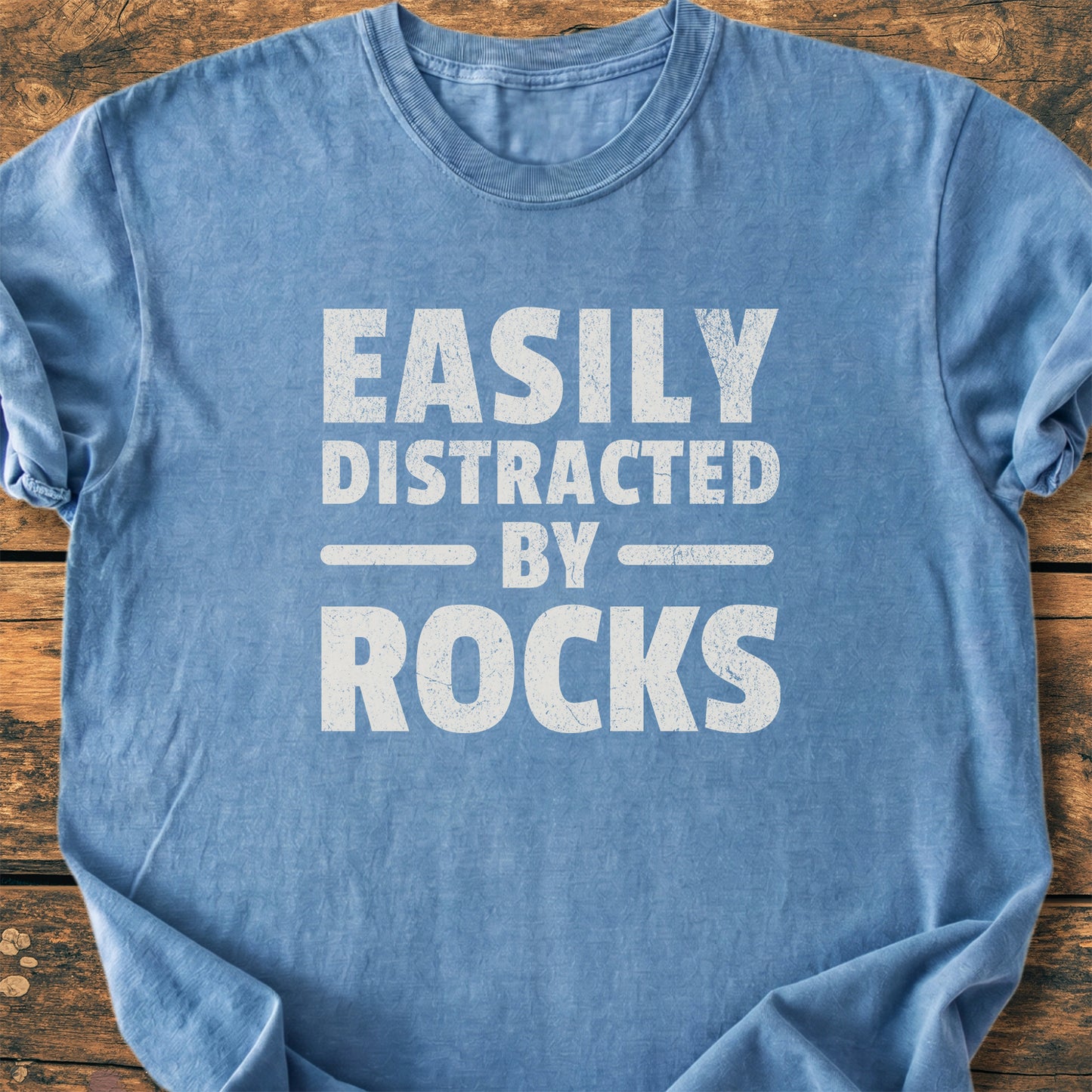 Easily Distracted By Rocks - Premium Vintage Tee