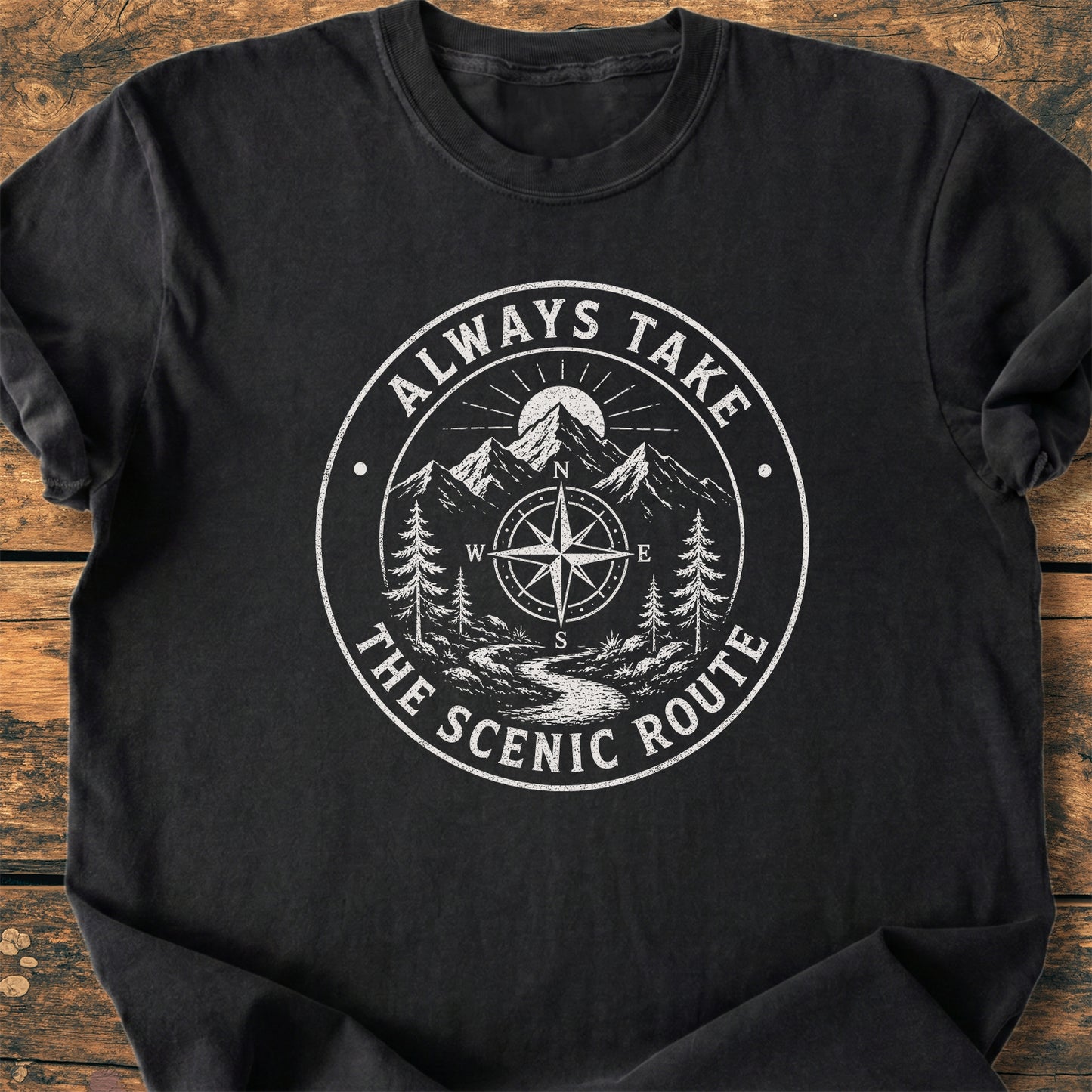 Always Take The Scenic Route - Premium Vintage Tee