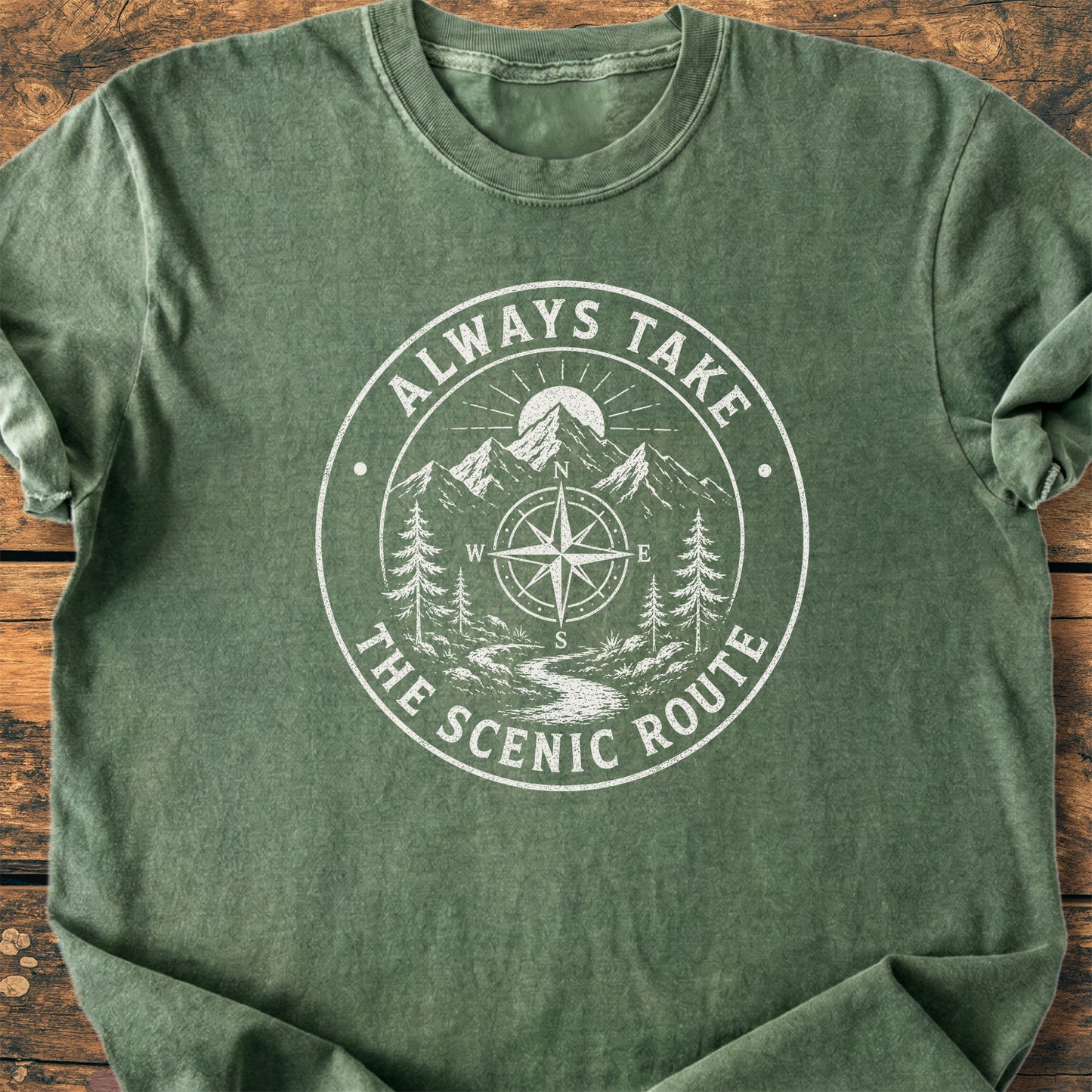 Always Take The Scenic Route - Premium Vintage Tee