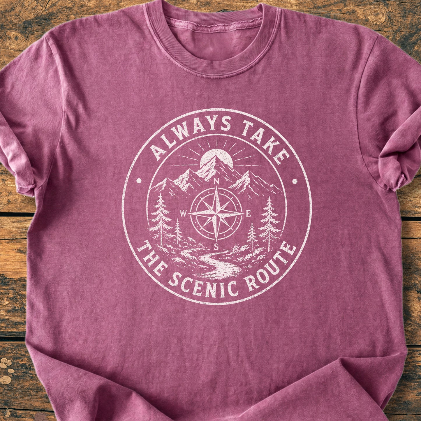 Always Take The Scenic Route - Premium Vintage Tee